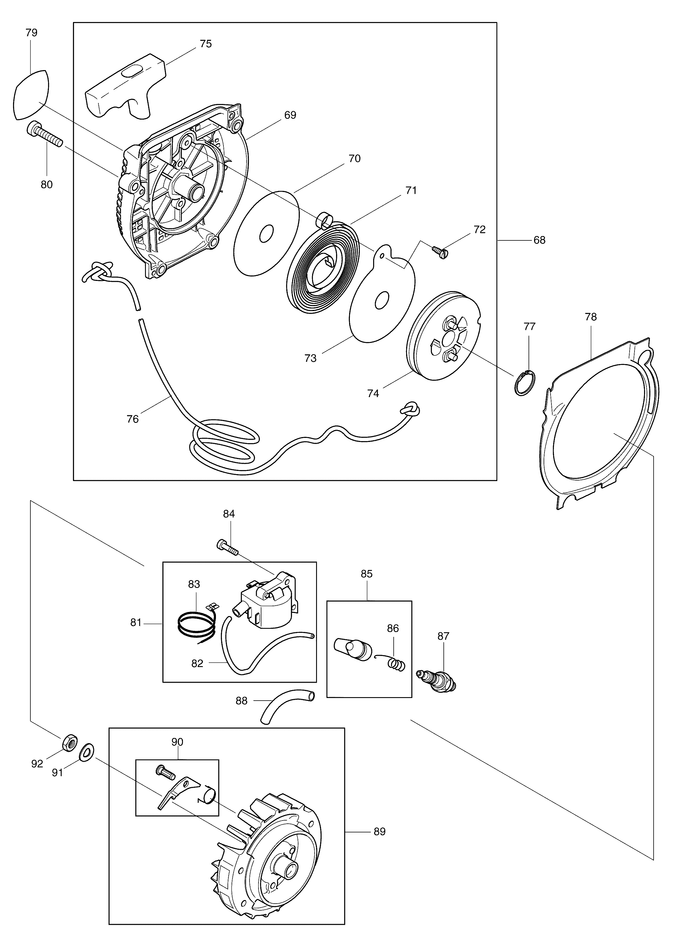 Makita DCS6800I parts diagram, sheet 3