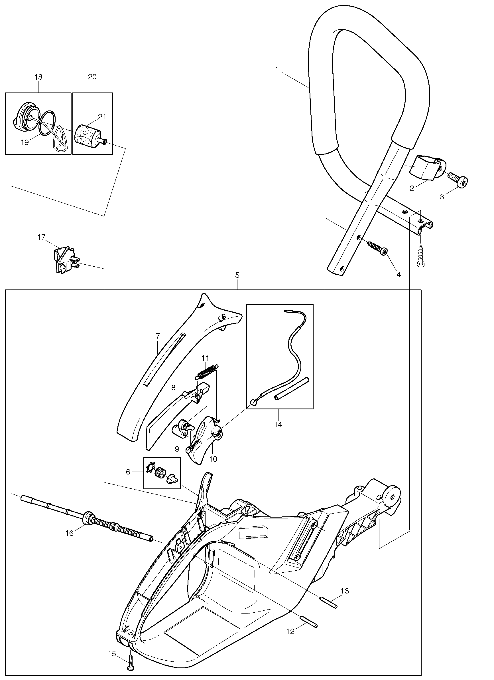 Makita DCS7300 parts diagram, sheet 1