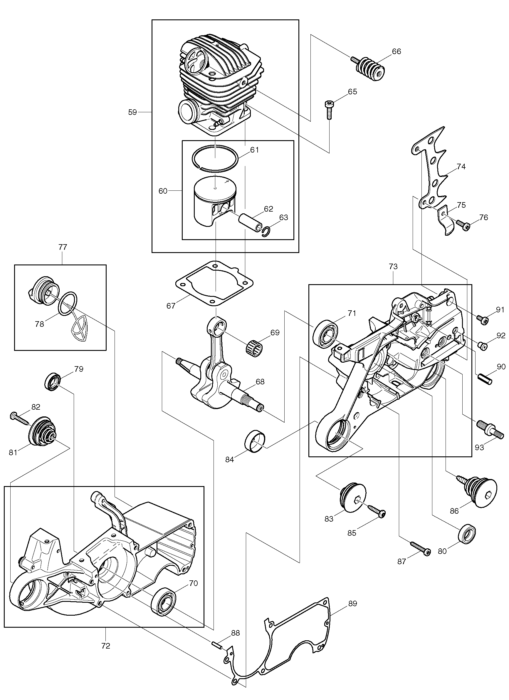 Makita DCS7900 parts diagram, sheet 3