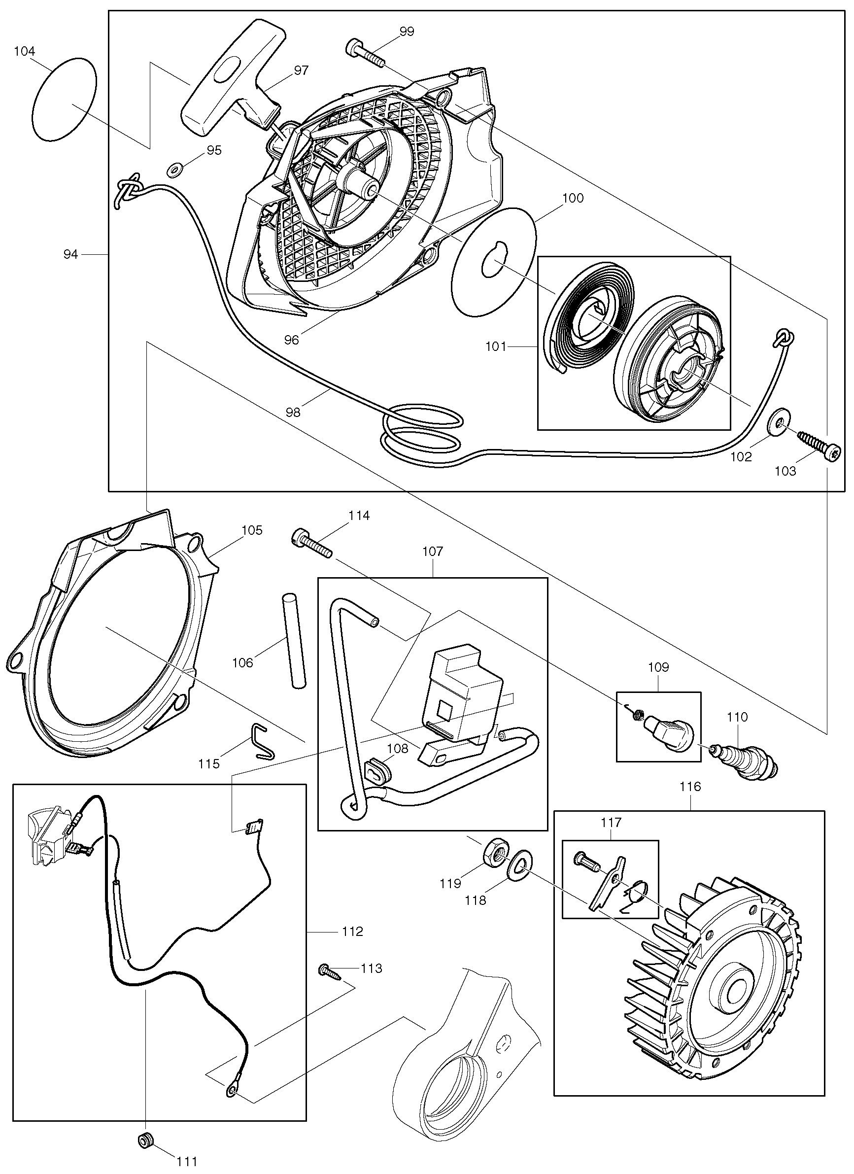 Makita DCS7900 parts diagram, sheet 4