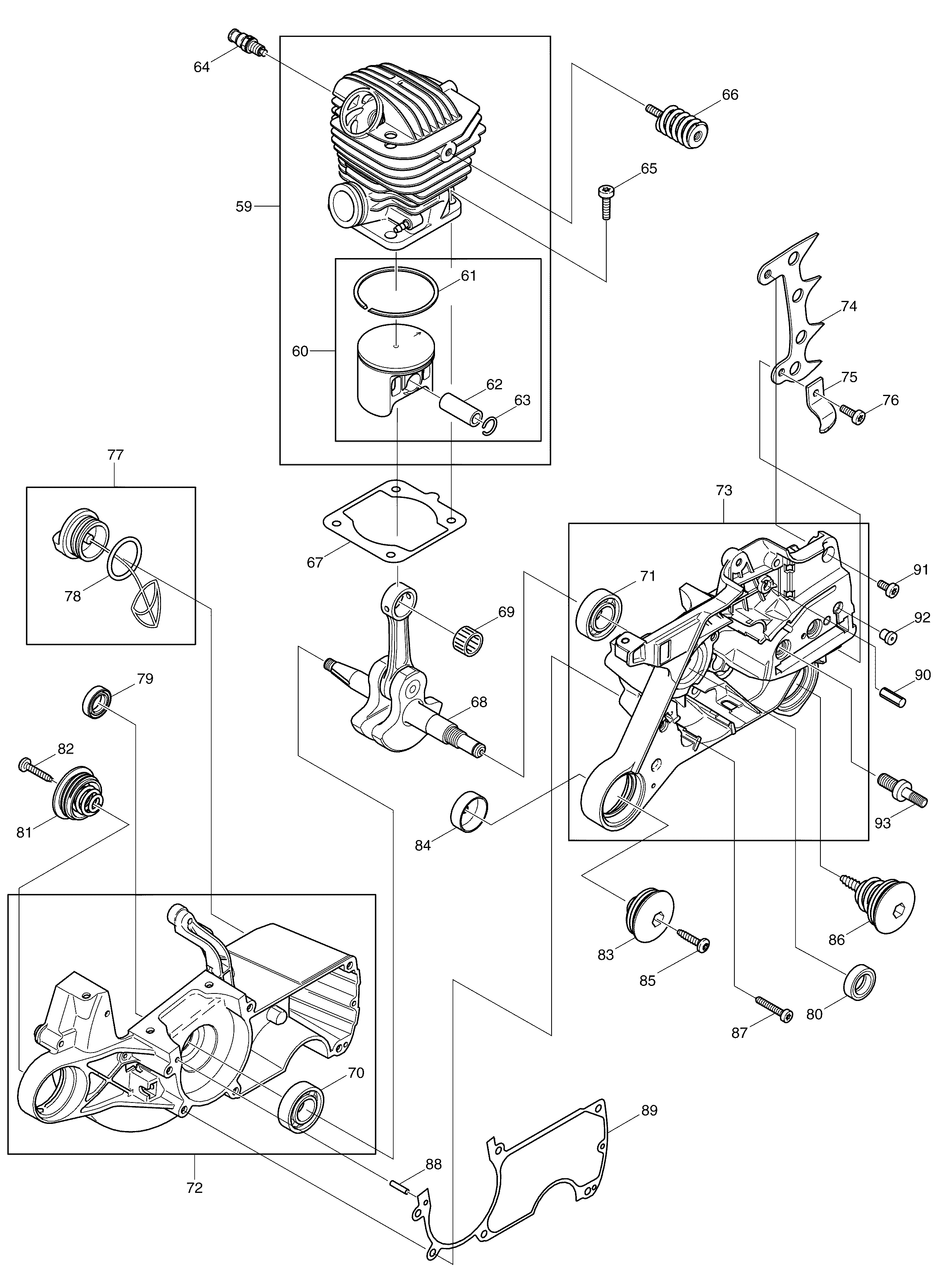 Makita DCS7901 parts diagram, sheet 3