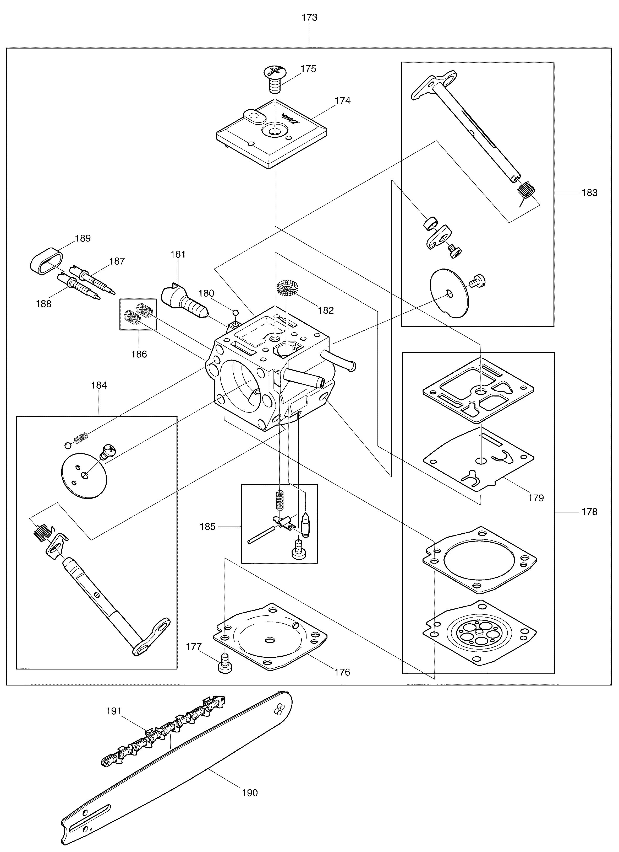Makita DCS7901 parts diagram, sheet 7