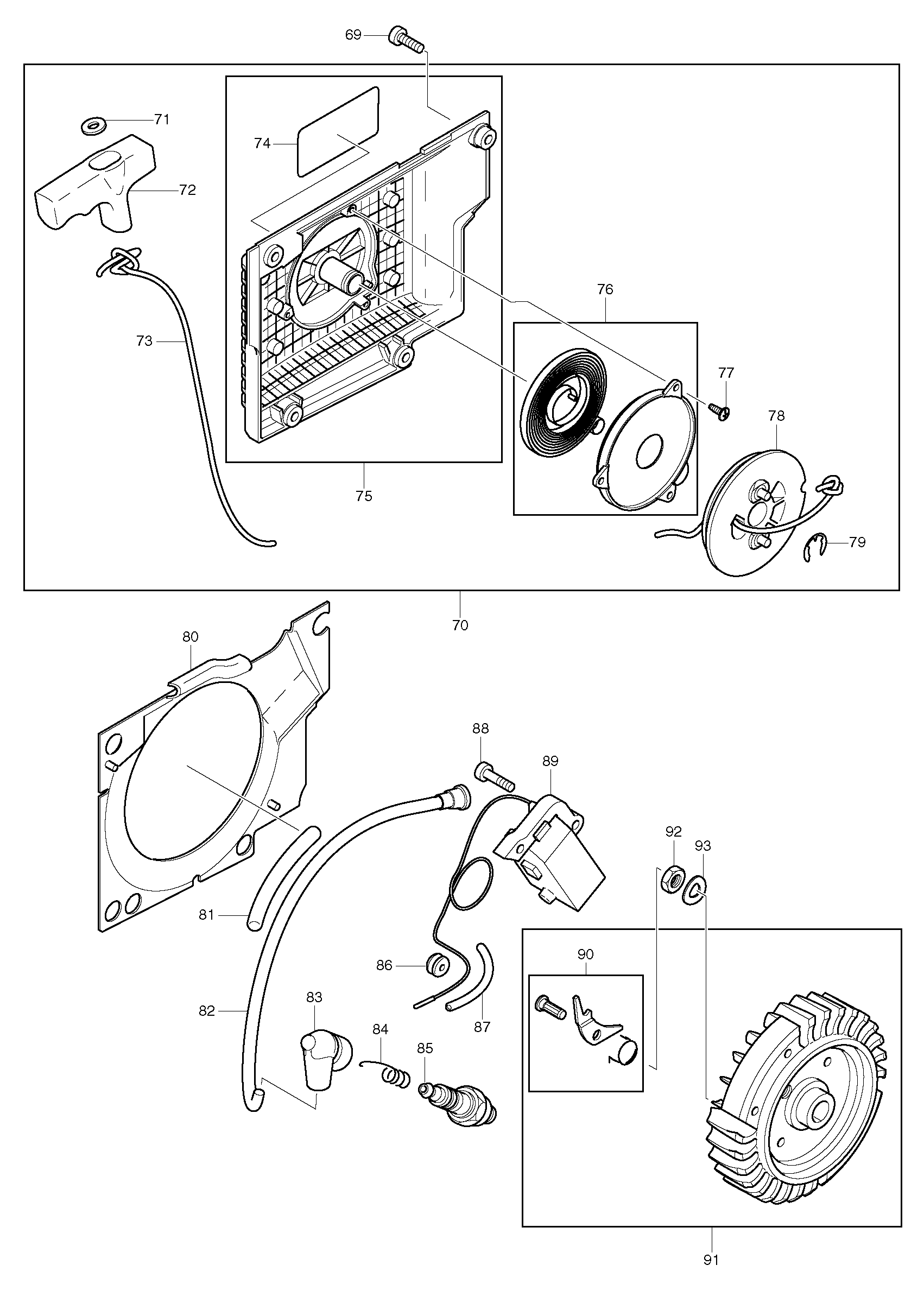 Makita DCS9000 parts diagram, sheet 3
