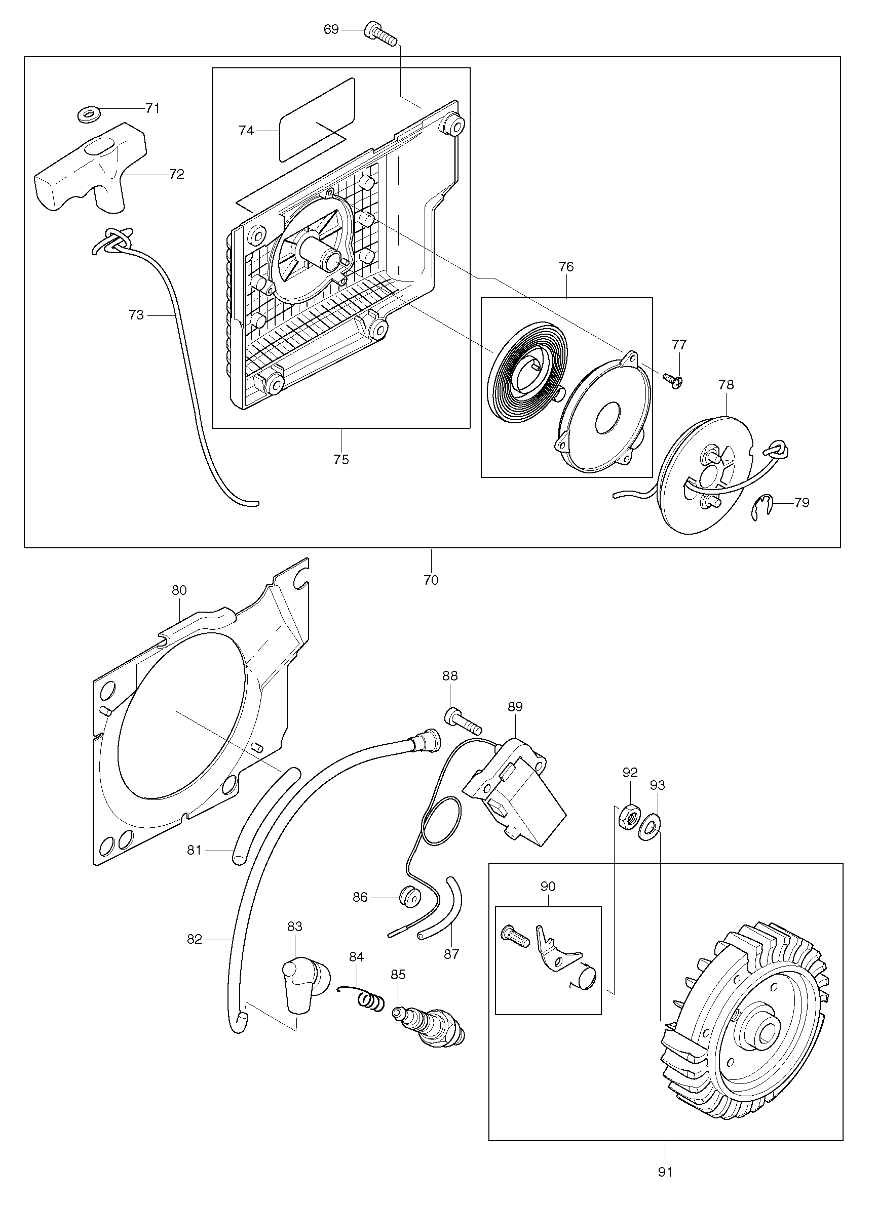 Makita DCS9010 parts diagram, sheet 3