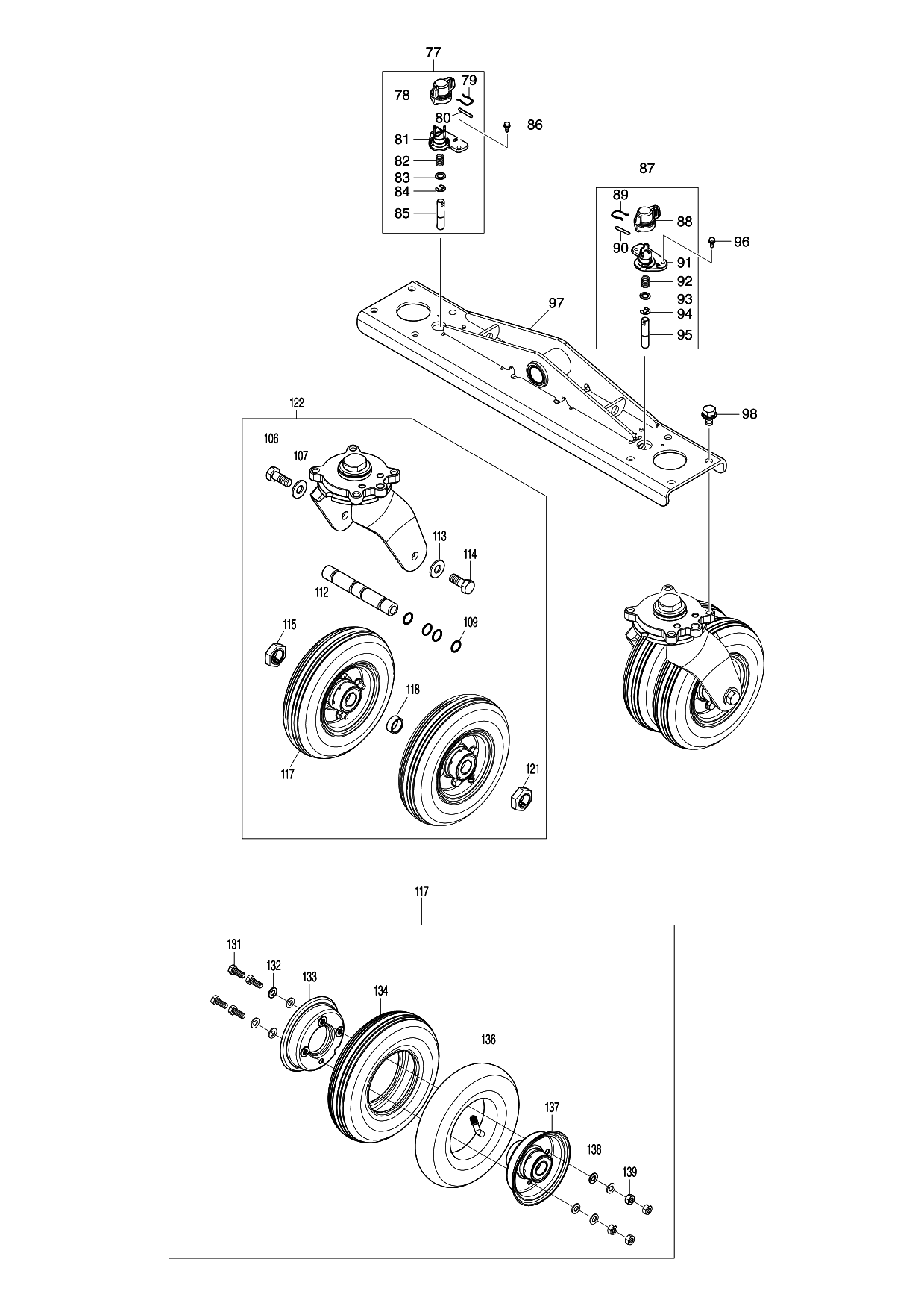 Makita DCU602 parts diagram, sheet 3