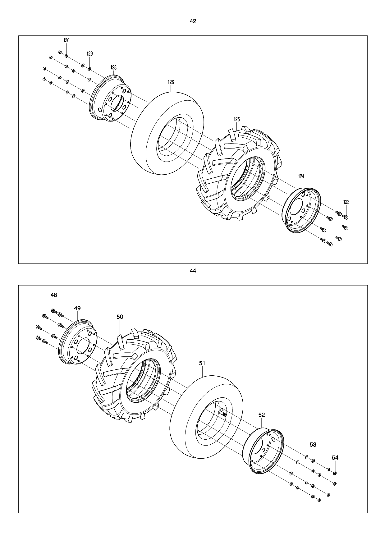 Makita DCU602 parts diagram, sheet 4