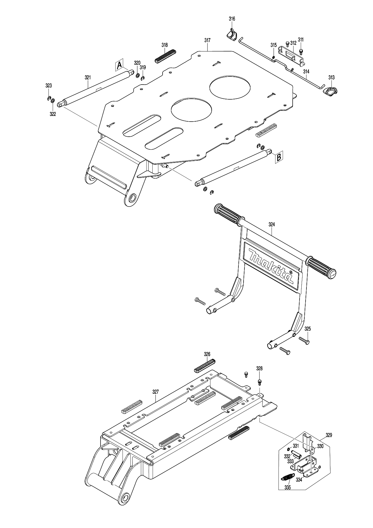 Makita DCU602 parts diagram, sheet 8