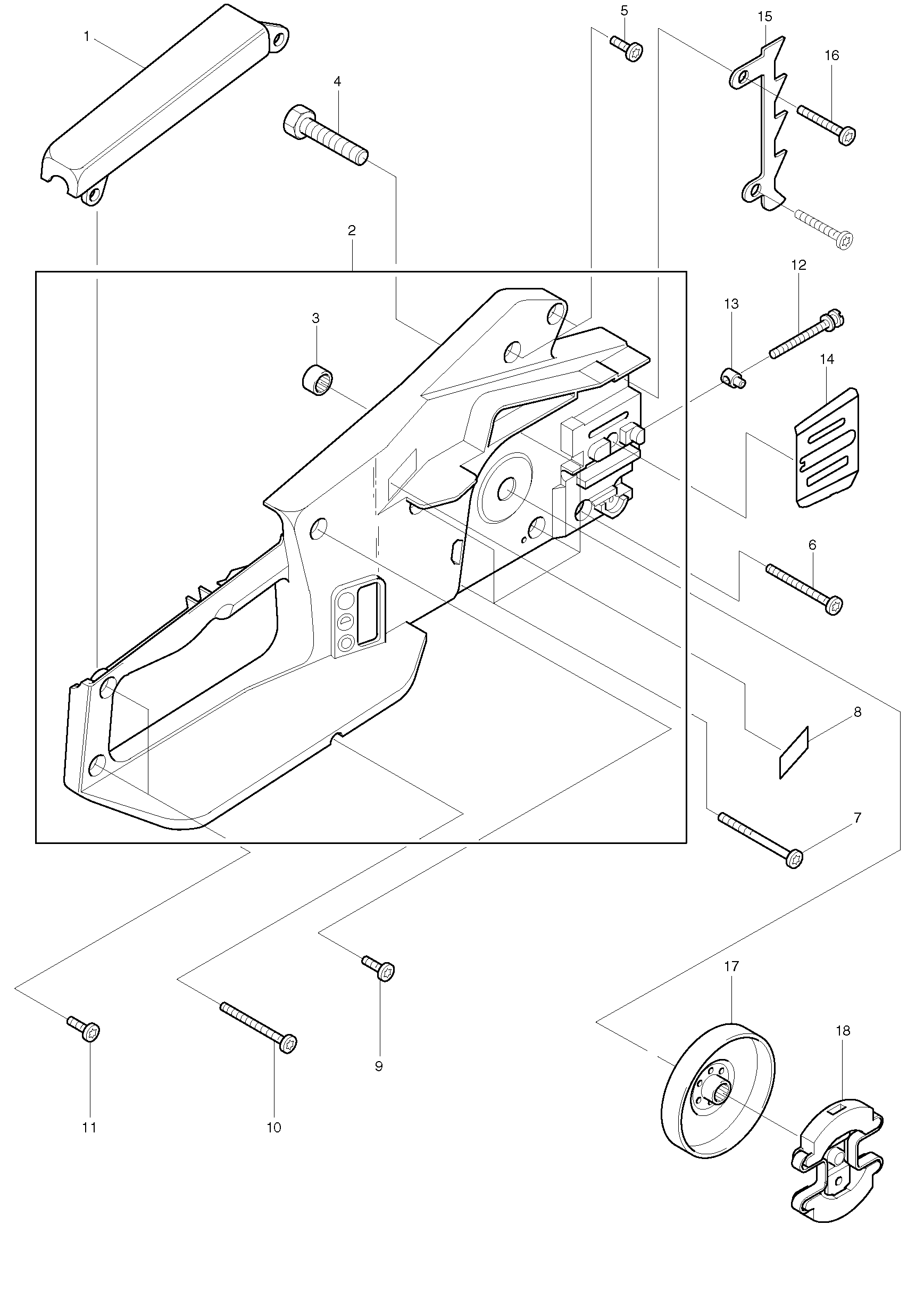 Makita DES350 parts diagram, sheet 1
