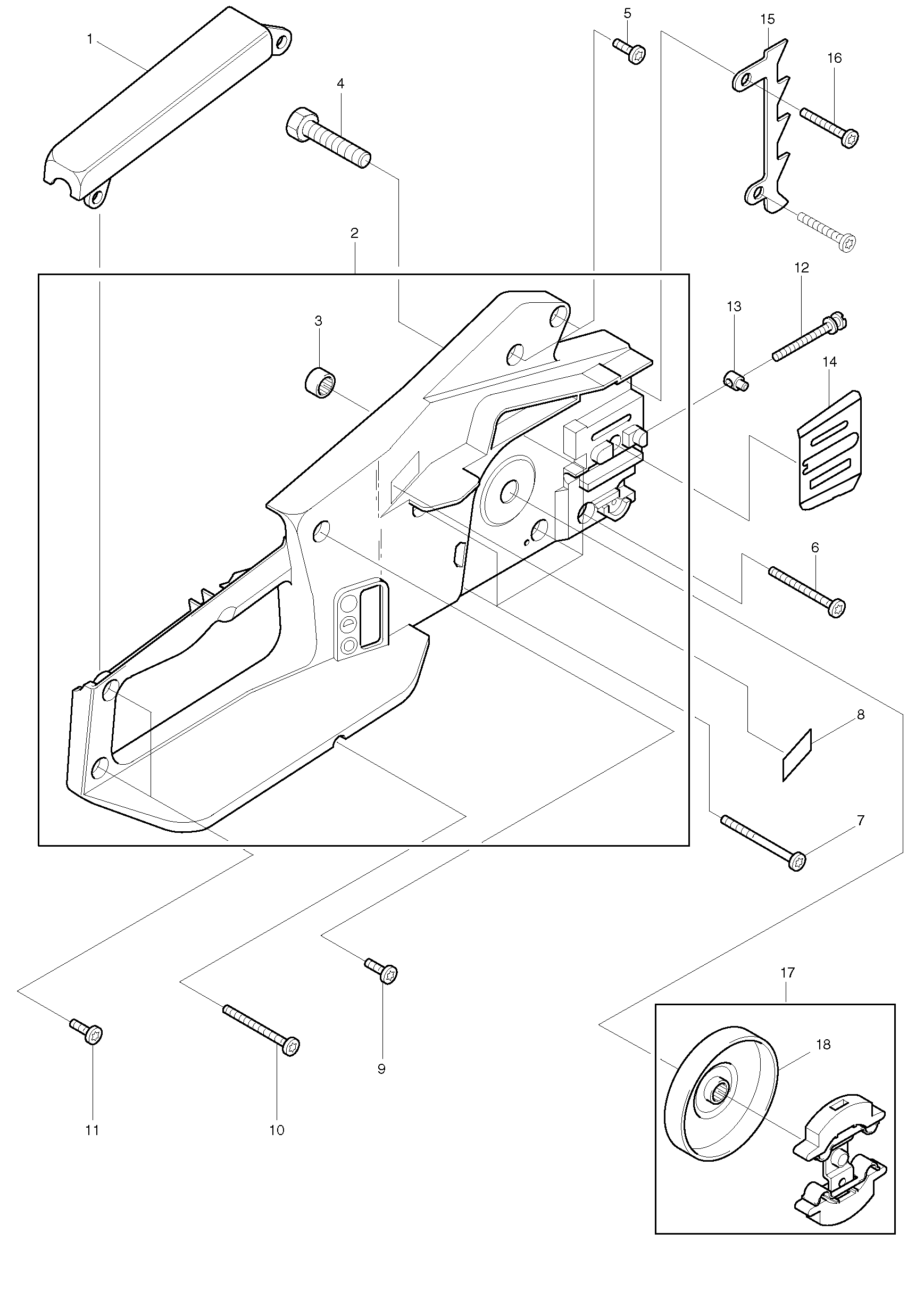 Makita DES380 parts diagram, sheet 1