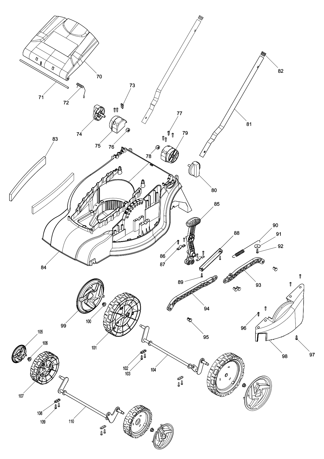 Makita DLM380 parts diagram, sheet 3