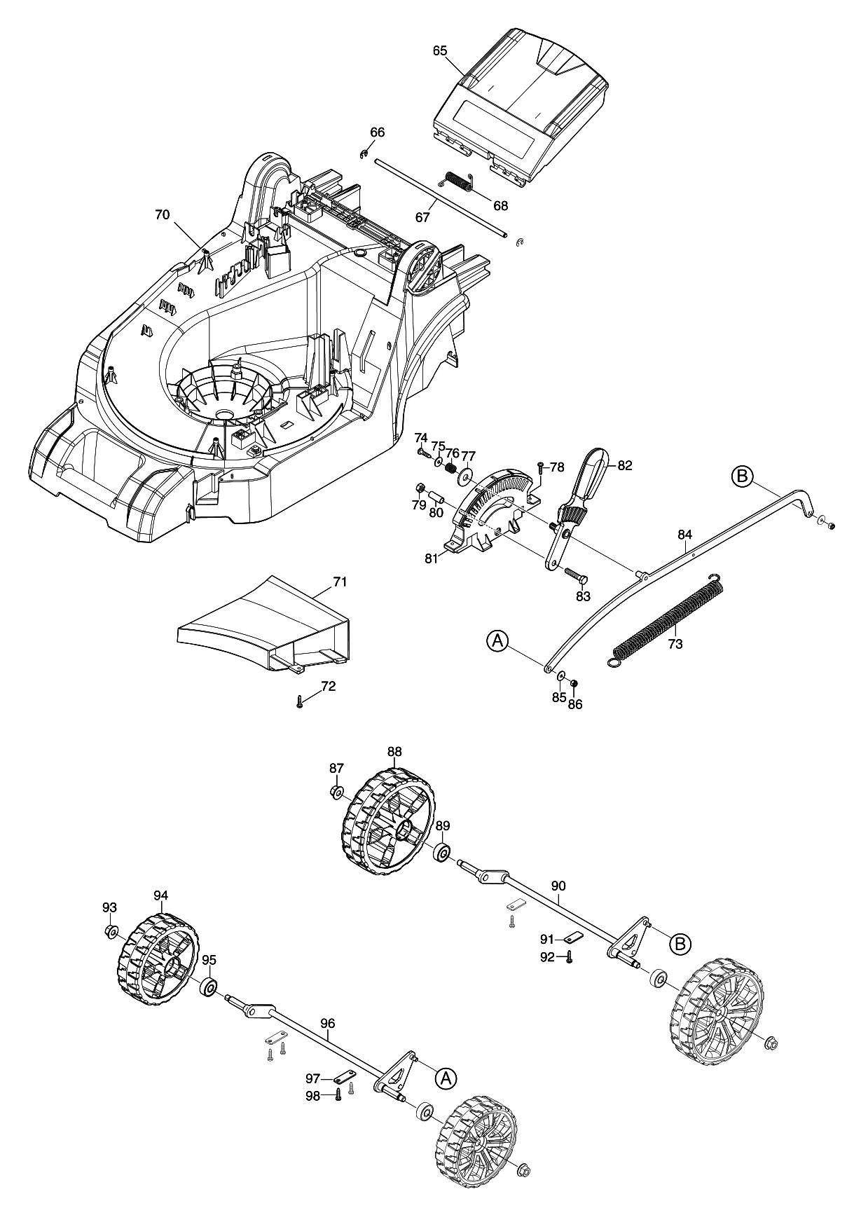 Makita DLM382 parts diagram, sheet 3
