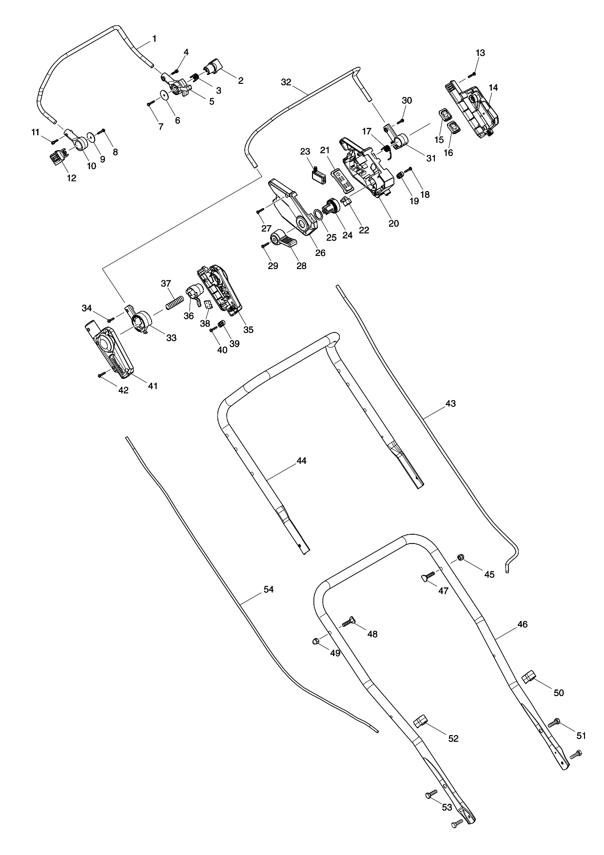 Makita DLM462 parts diagram, sheet 1