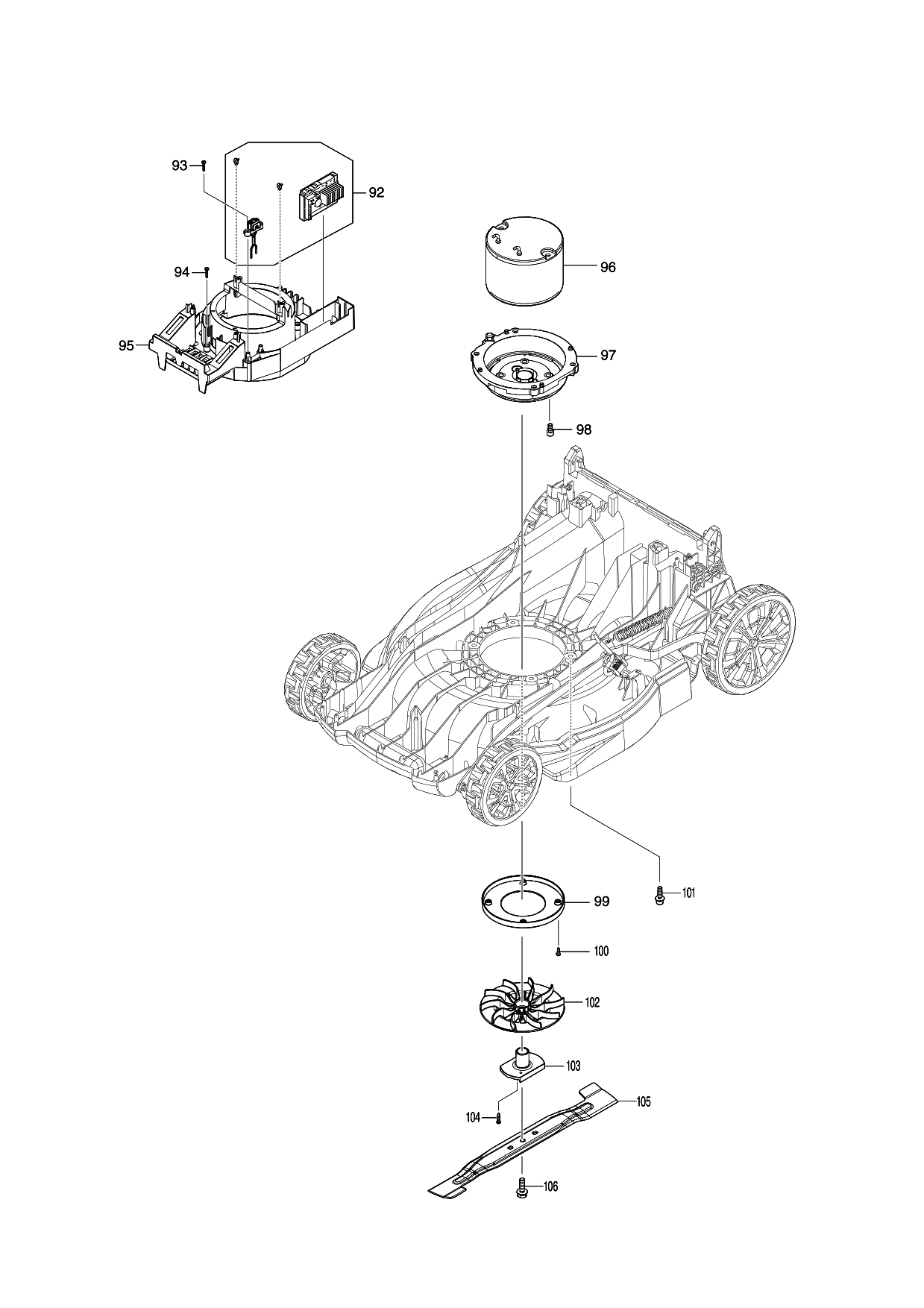 Makita DLM480 parts diagram, sheet 3
