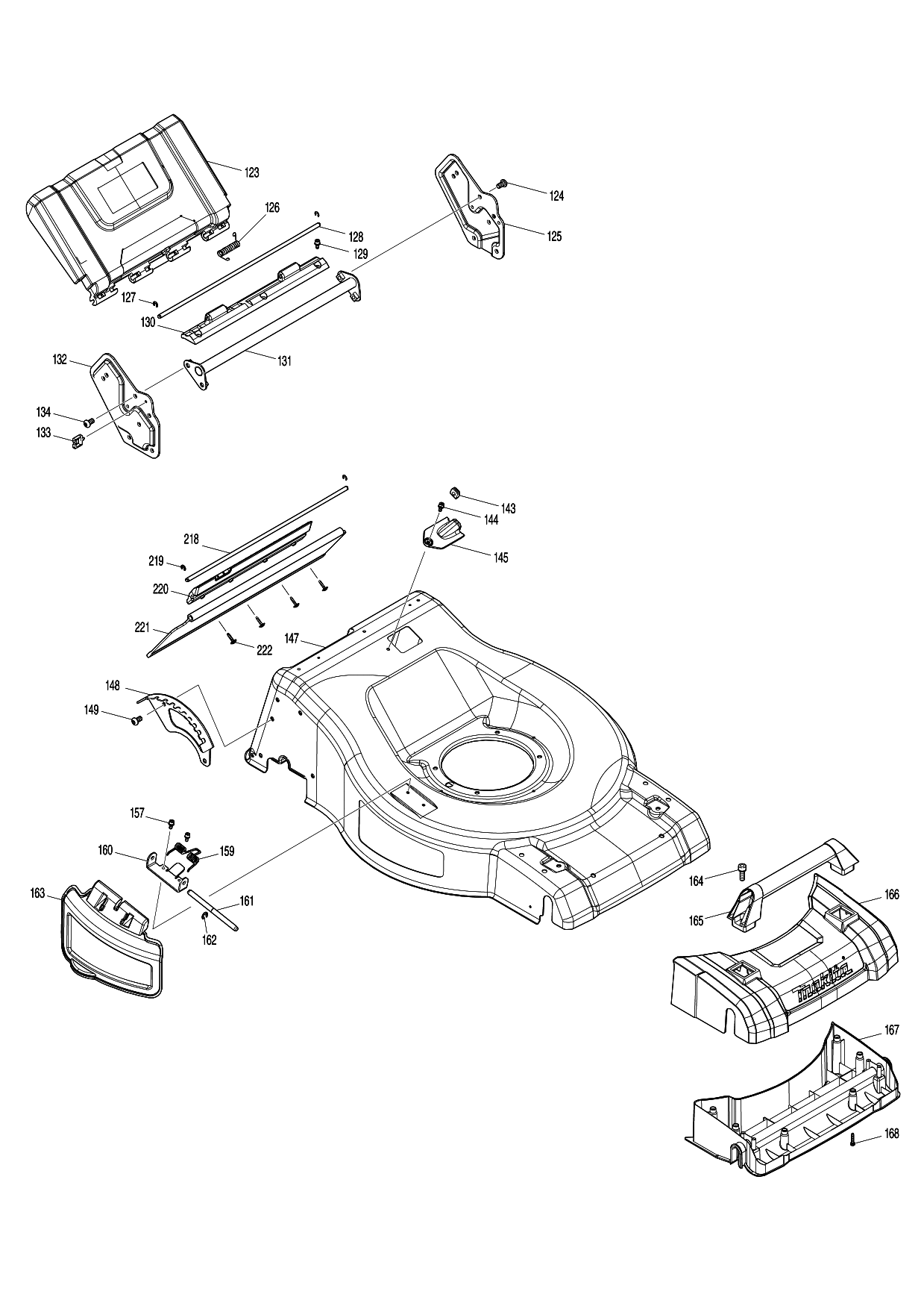 Makita DLM532 parts diagram, sheet 3