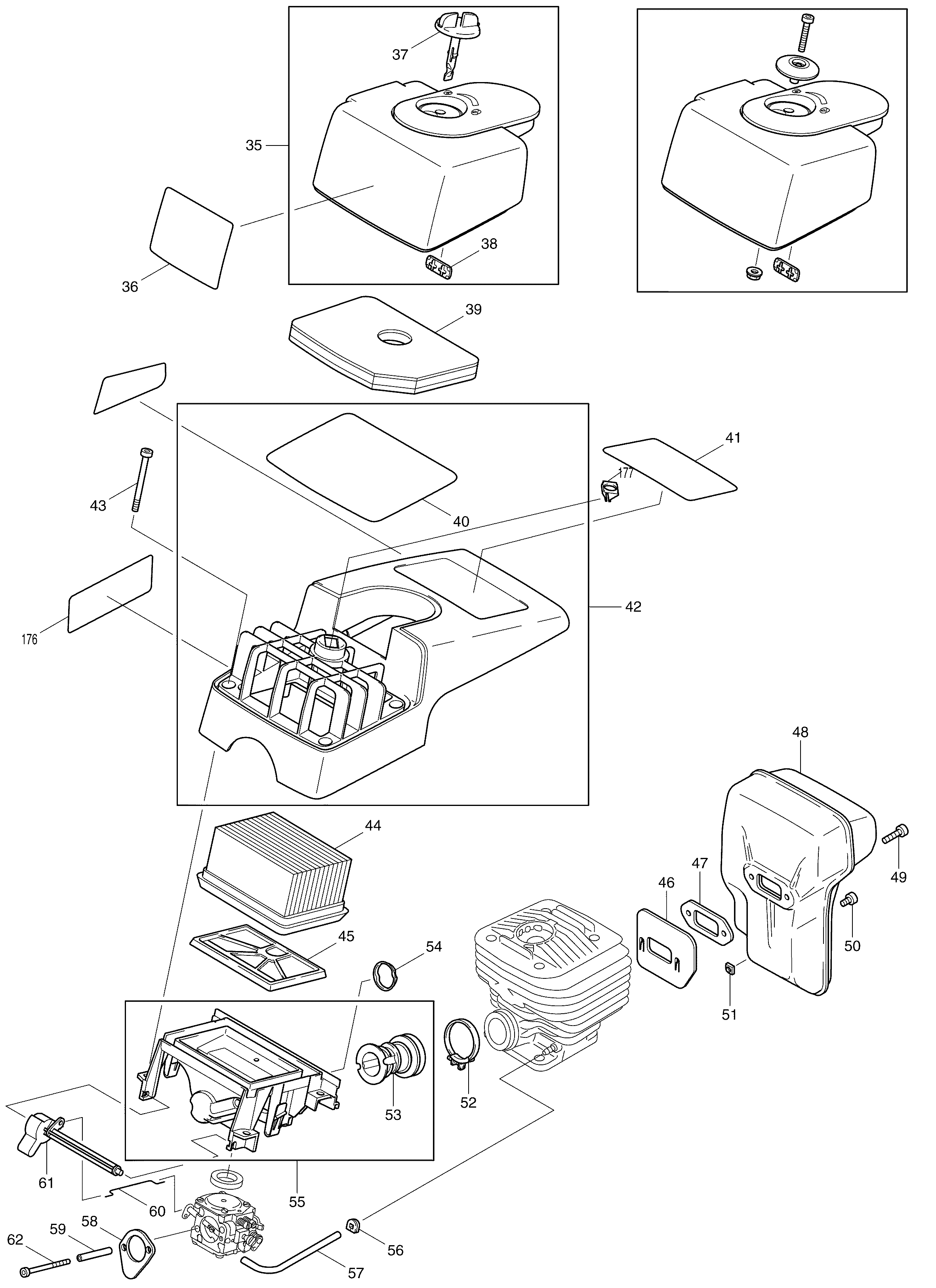 Makita DPC6400 parts diagram, sheet 2