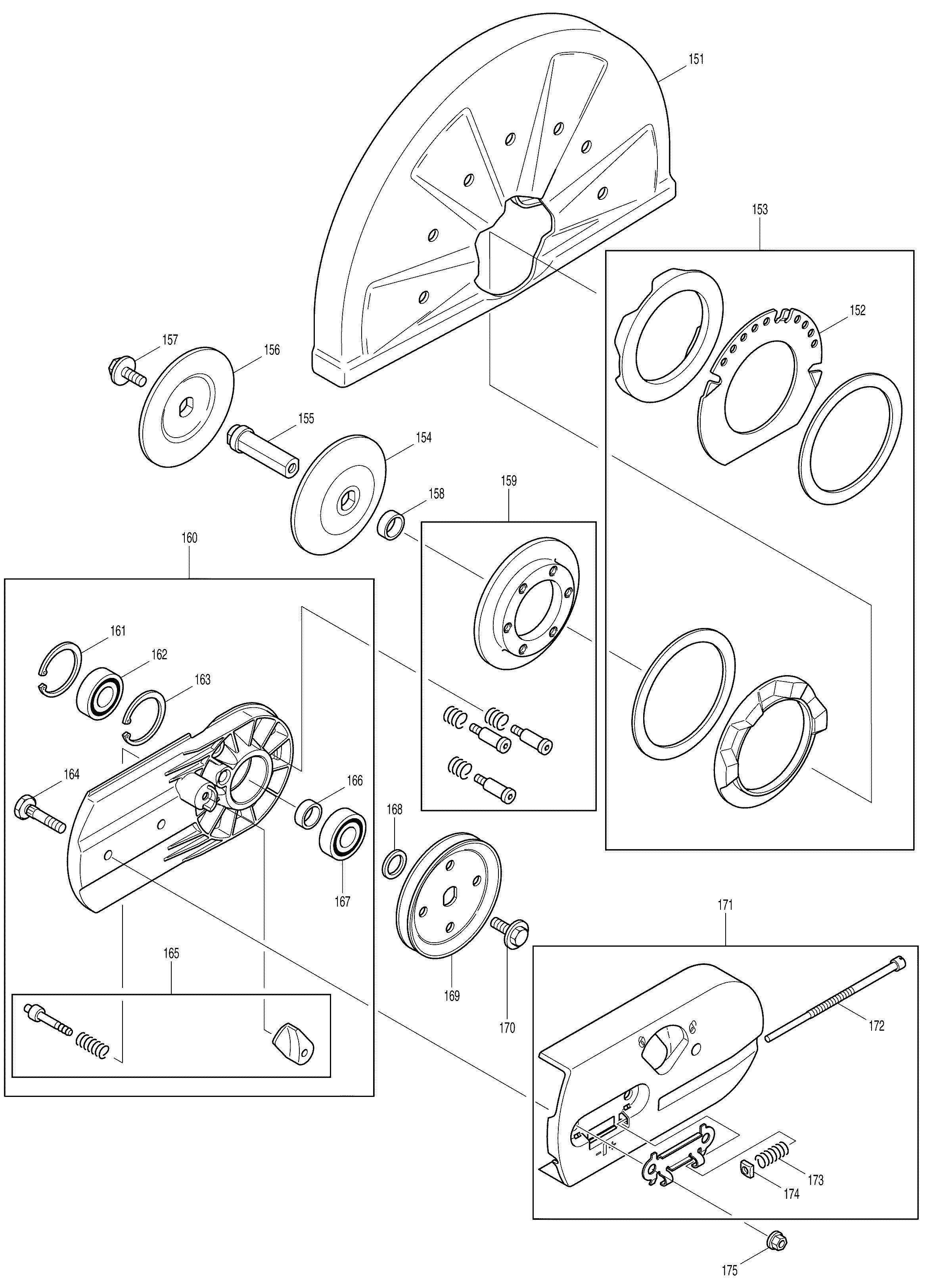 Makita DPC6400 parts diagram, sheet 6