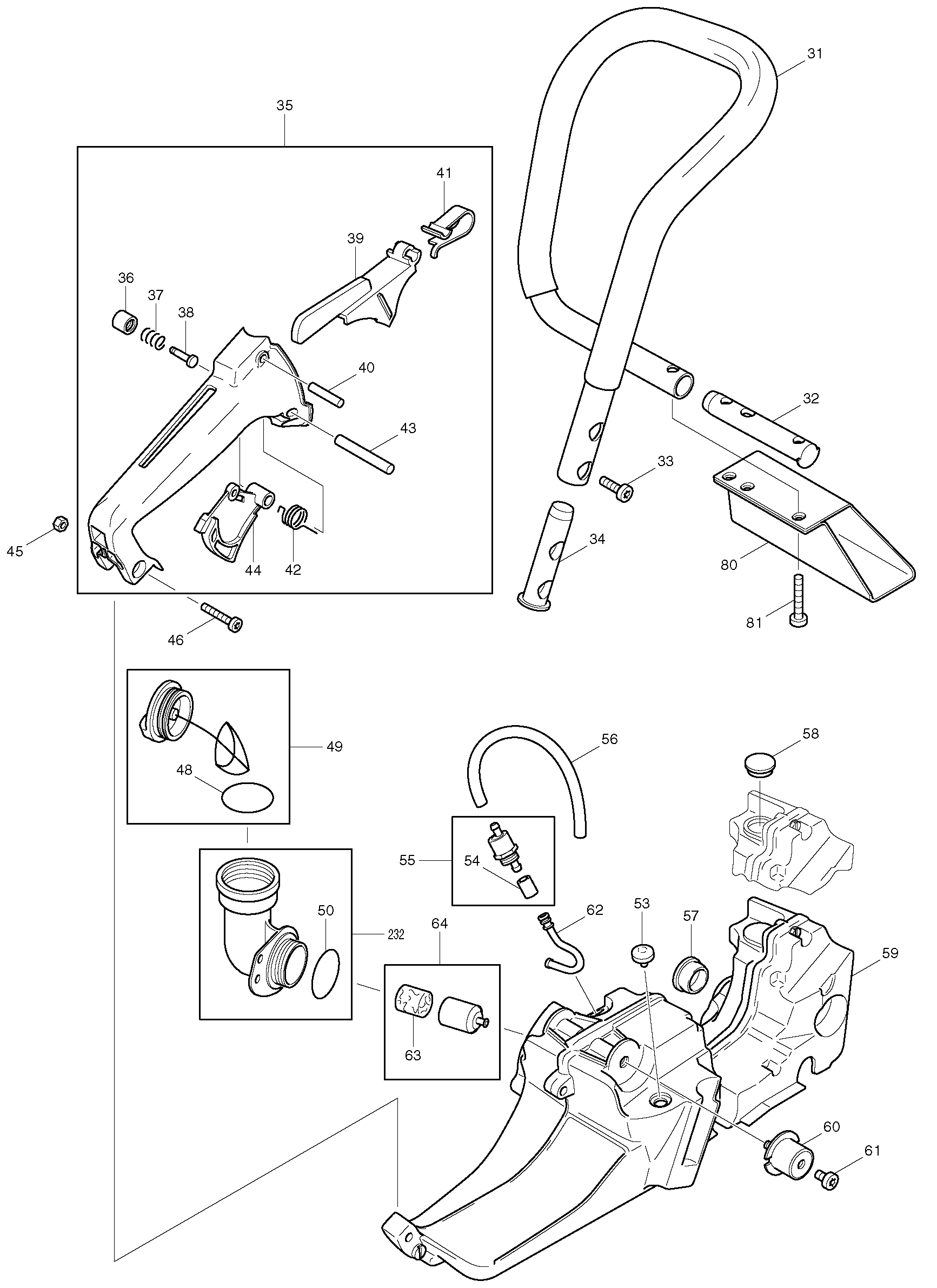 Makita DPC7000 parts diagram, sheet 2