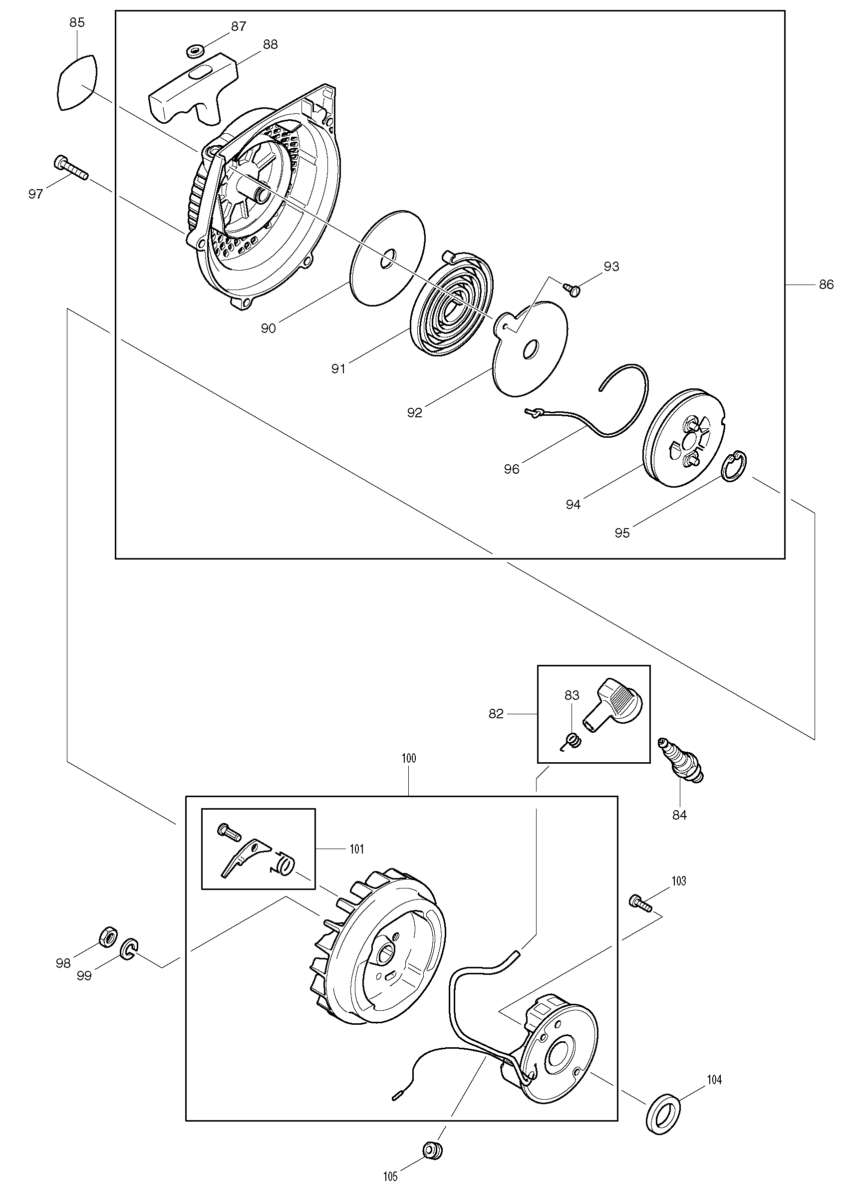 Makita DPC7000 parts diagram, sheet 3