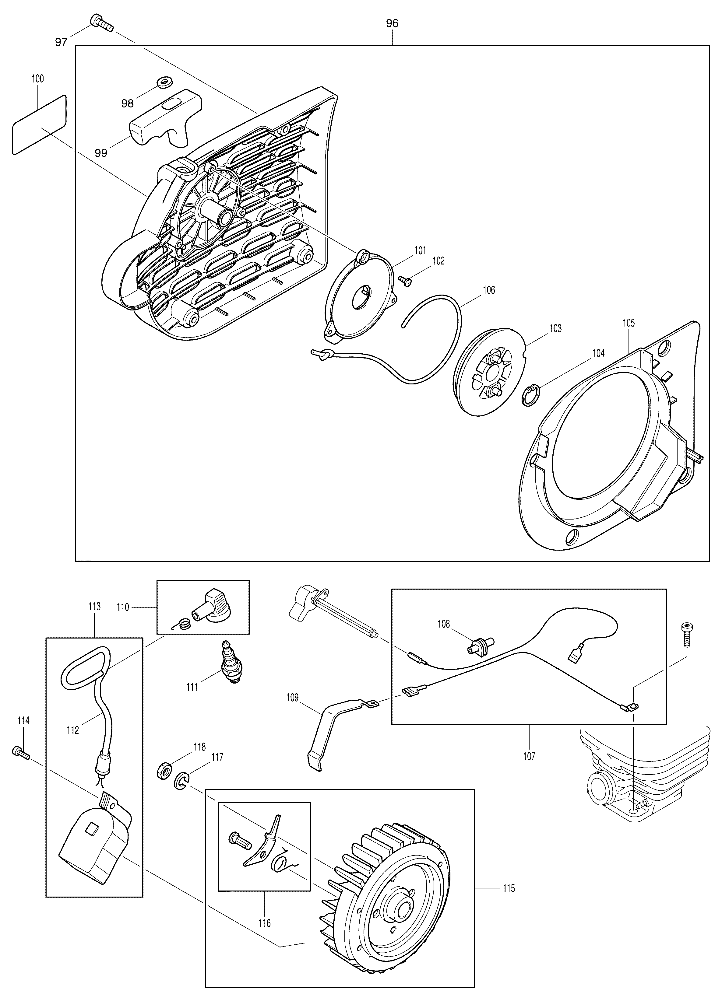 Makita DPC7301 parts diagram, sheet 4