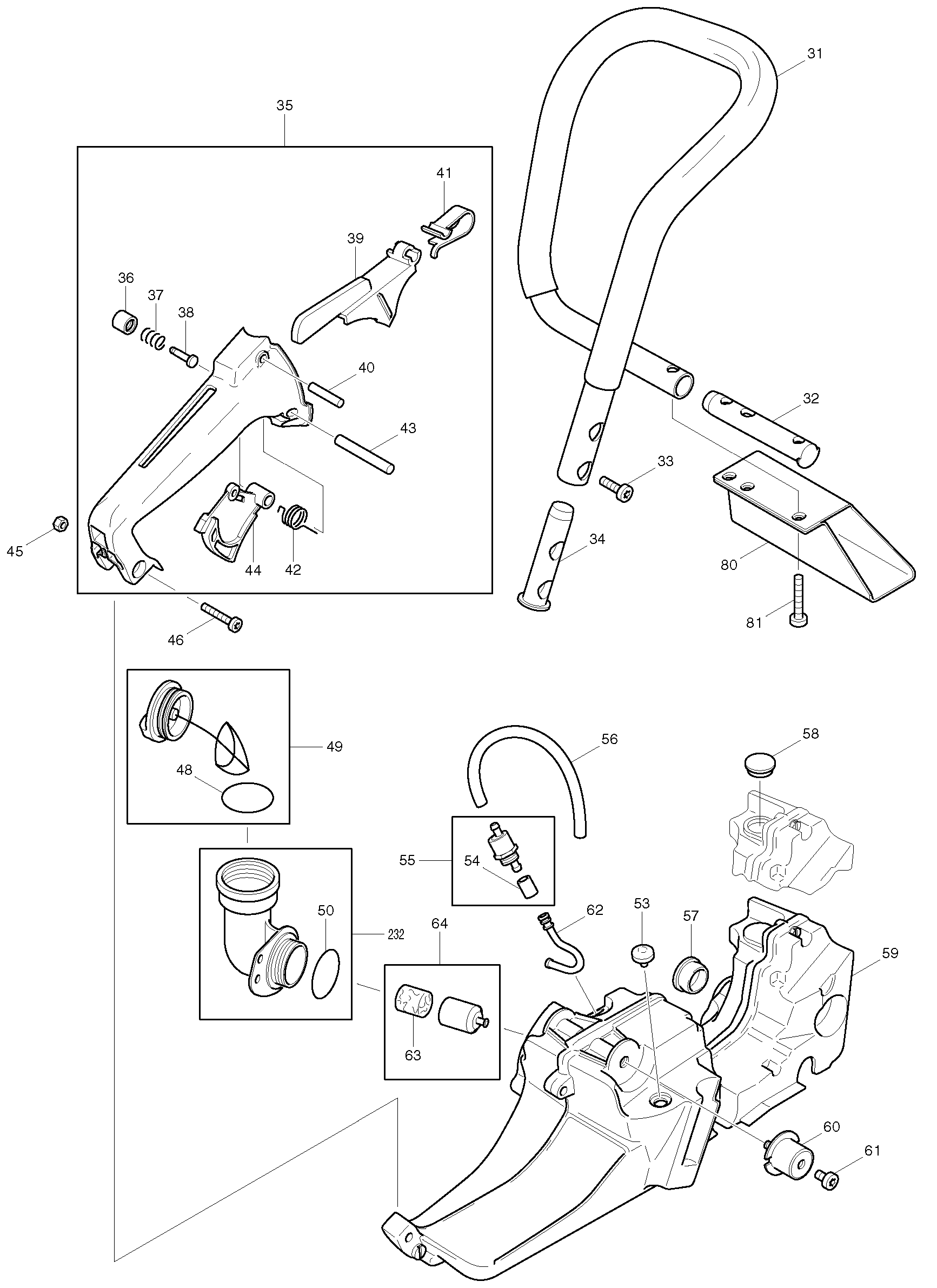 Makita DPC9501 parts diagram, sheet 2