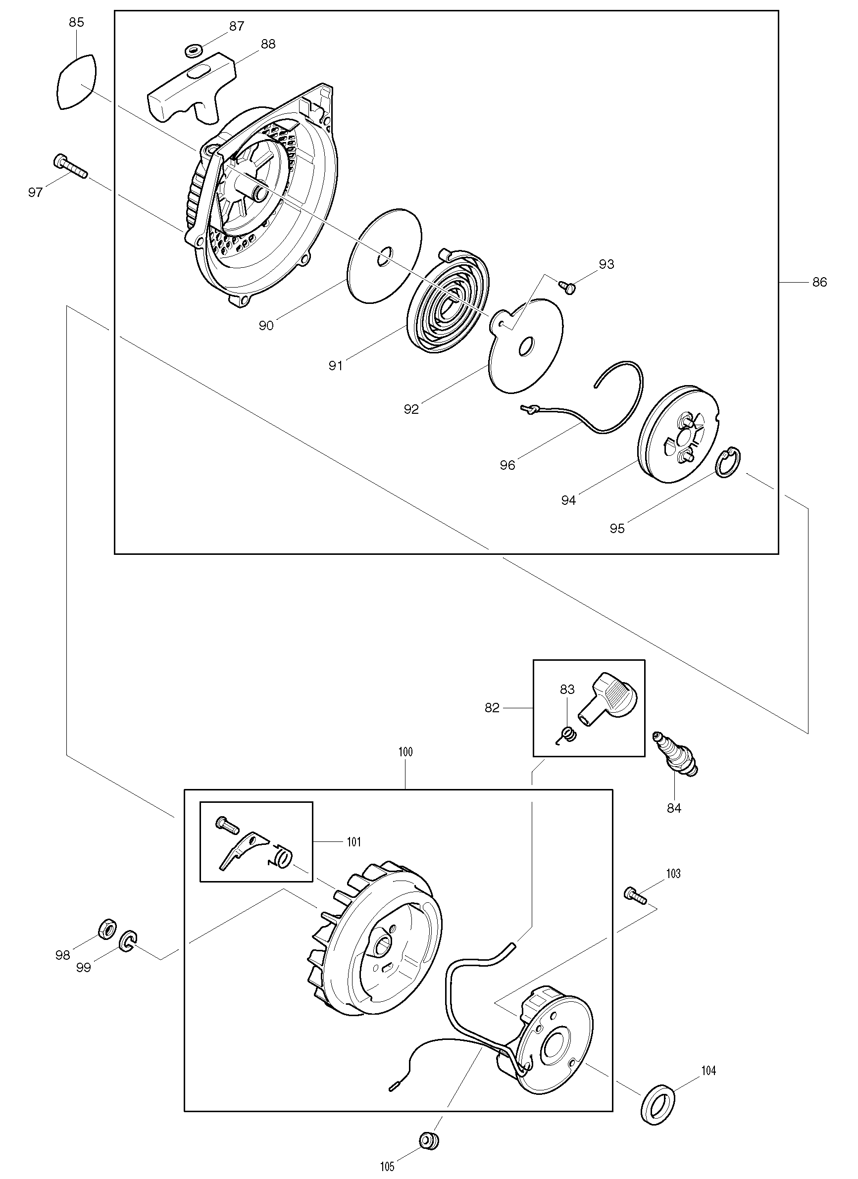 Makita DPC9501 parts diagram, sheet 3