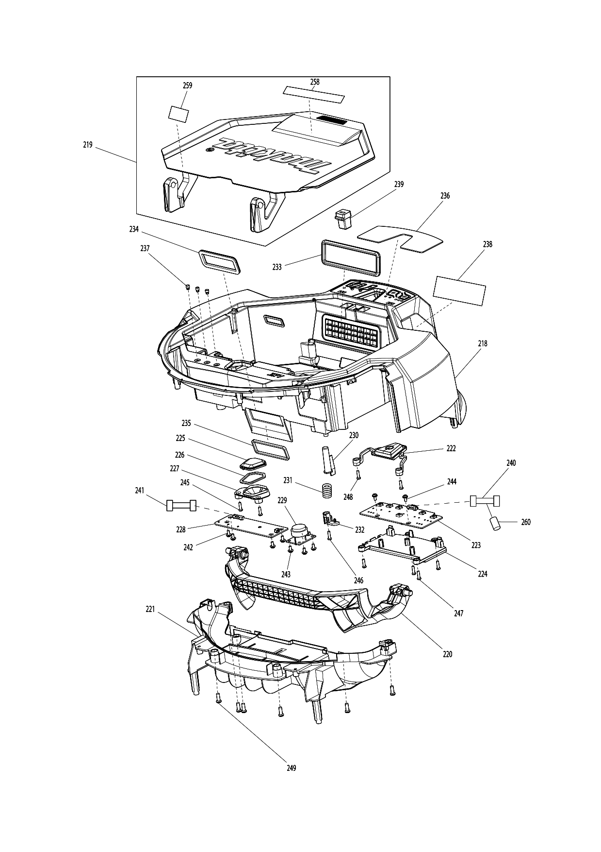 Makita DRC200 parts diagram, sheet 10