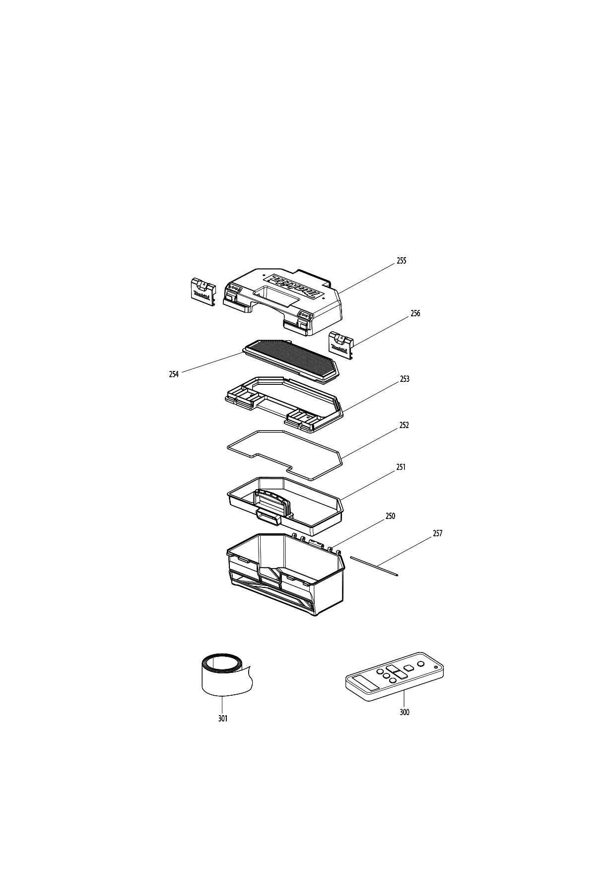 Makita DRC200 parts diagram, sheet 11