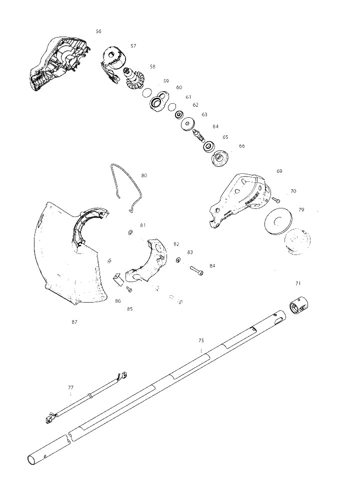 Makita DUR182U parts diagram, sheet 2
