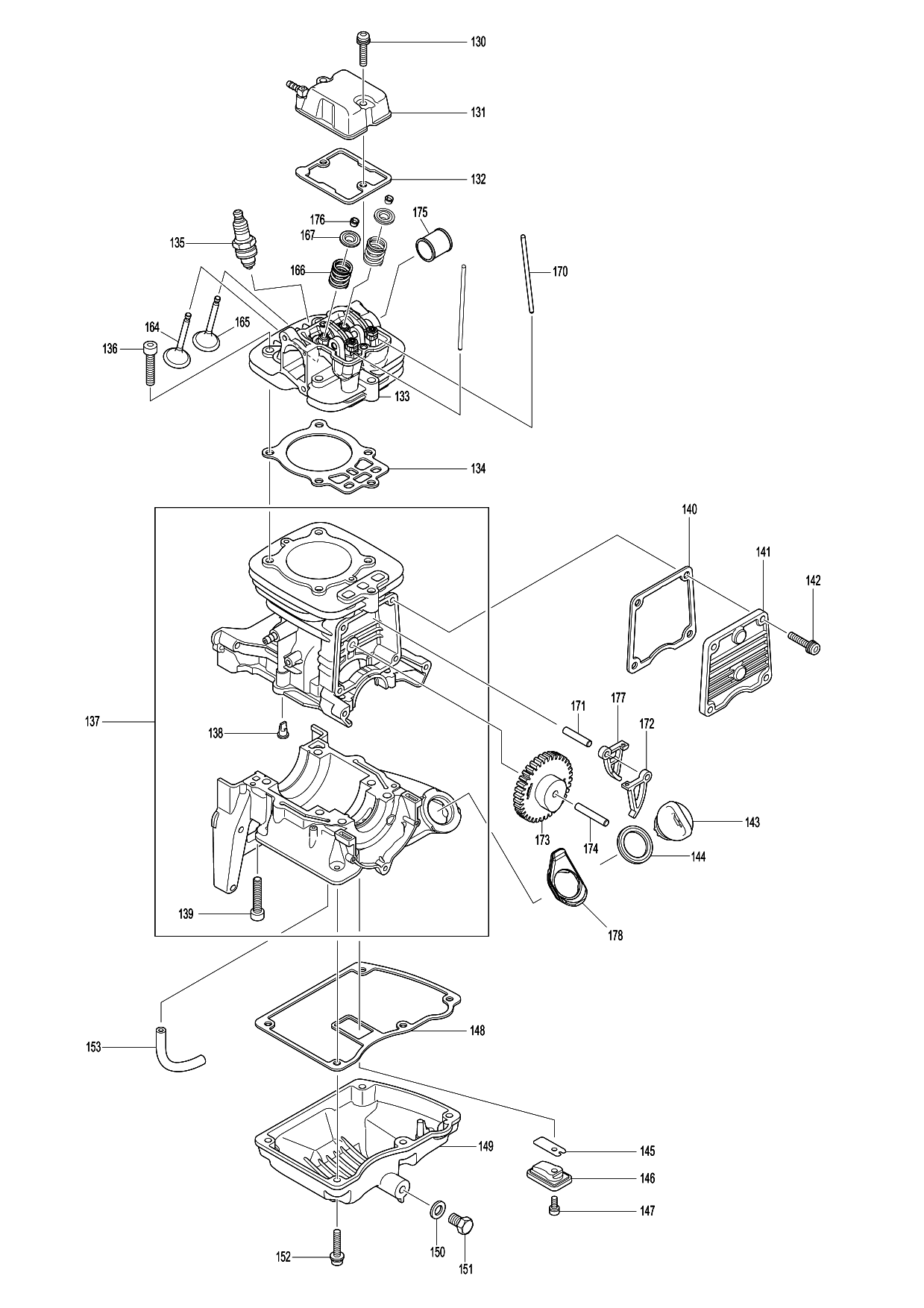 Makita EB7650TH parts diagram, sheet 3