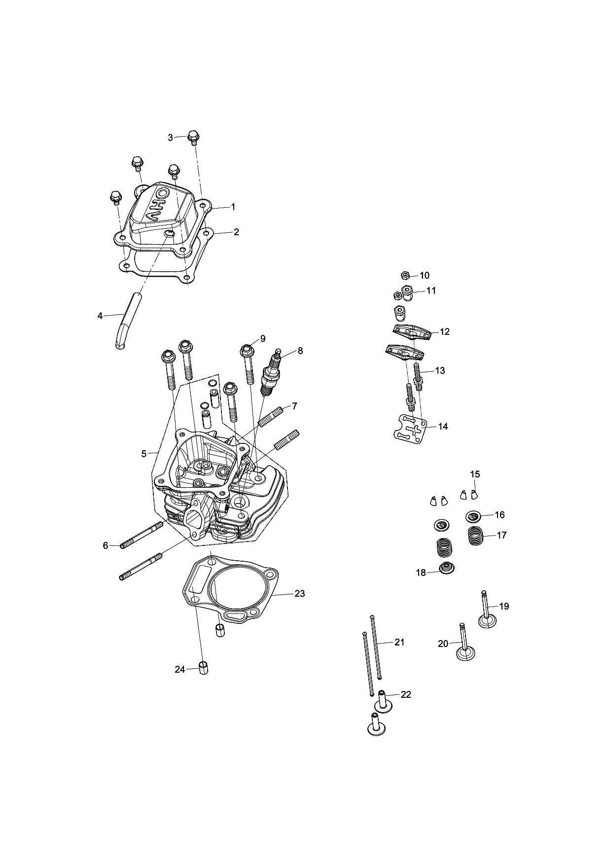 Makita EG2250A parts diagram, sheet 1