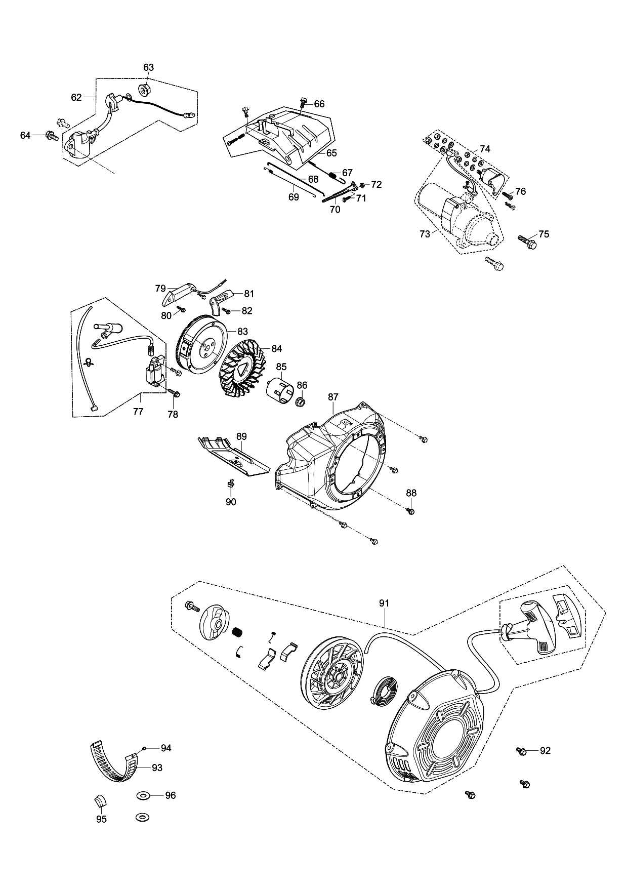 Makita EG4550A parts diagram, sheet 4