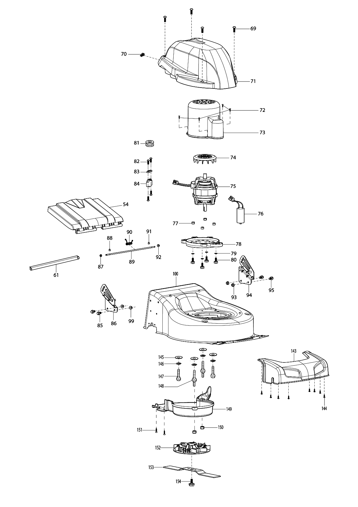 Makita ELM4610 parts diagram, sheet 2