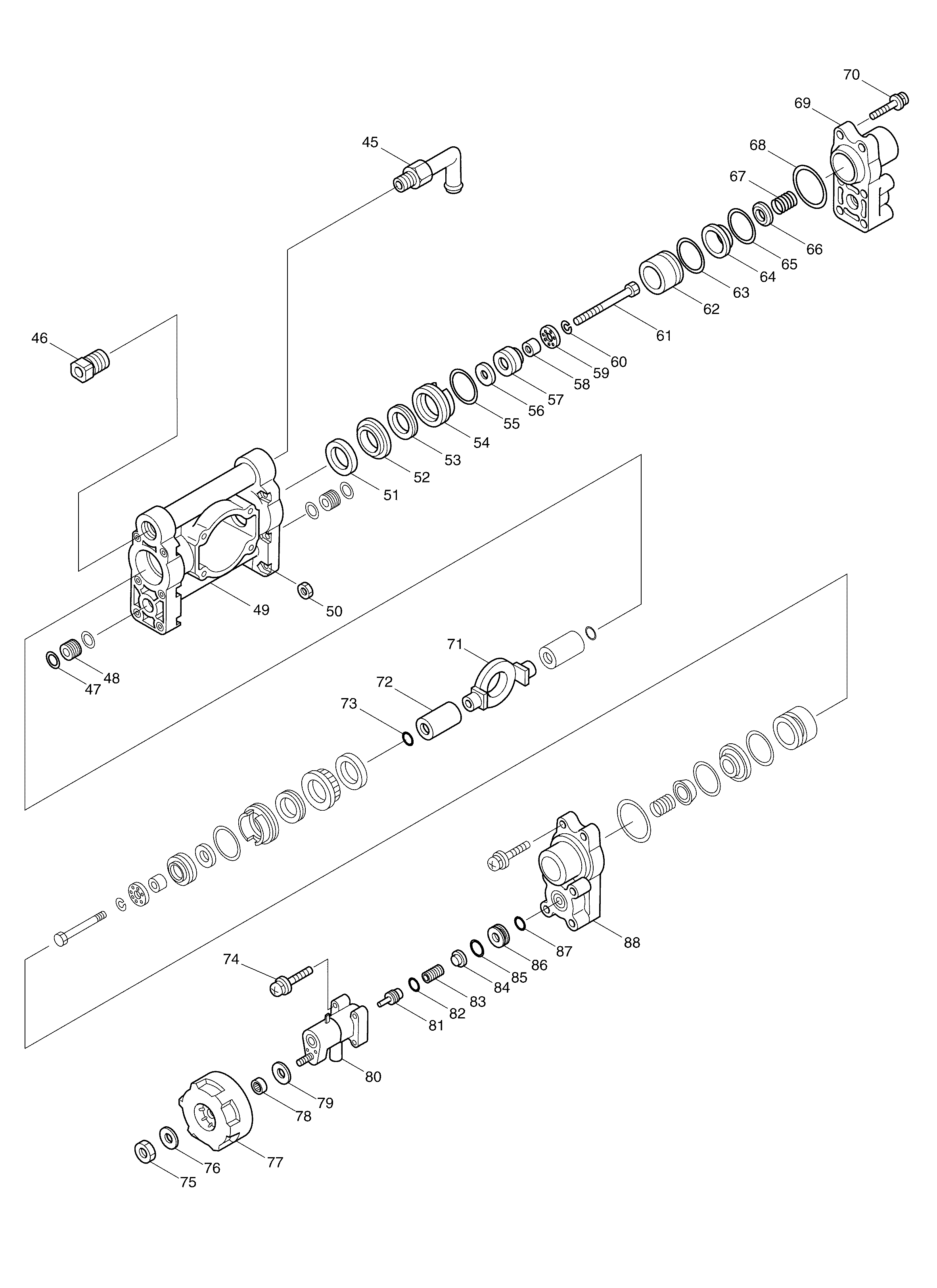 Makita EVH2000 parts diagram, sheet 2