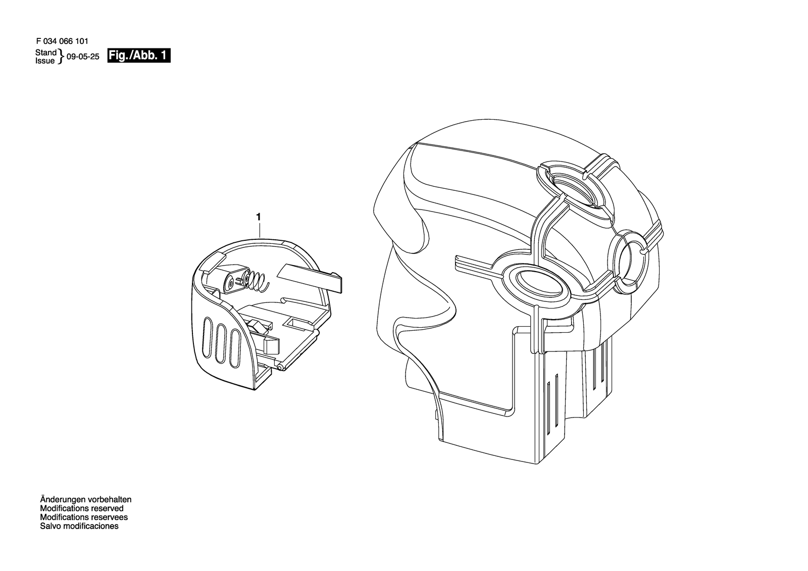 Bosch GPL 4 parts diagram, sheet 1
