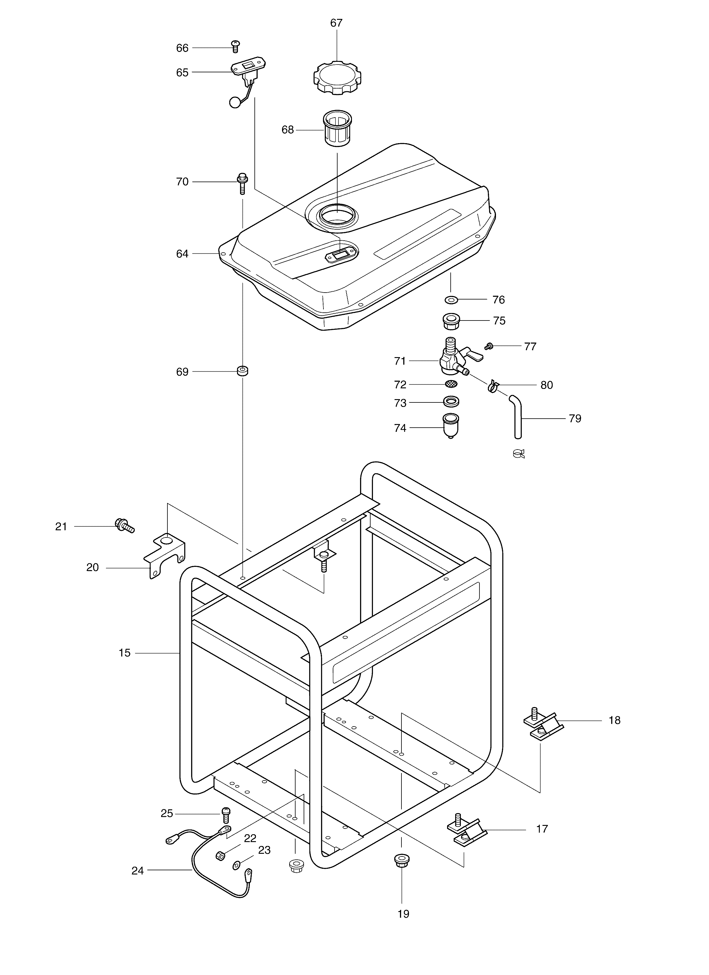 Makita G2800R parts diagram, sheet 2