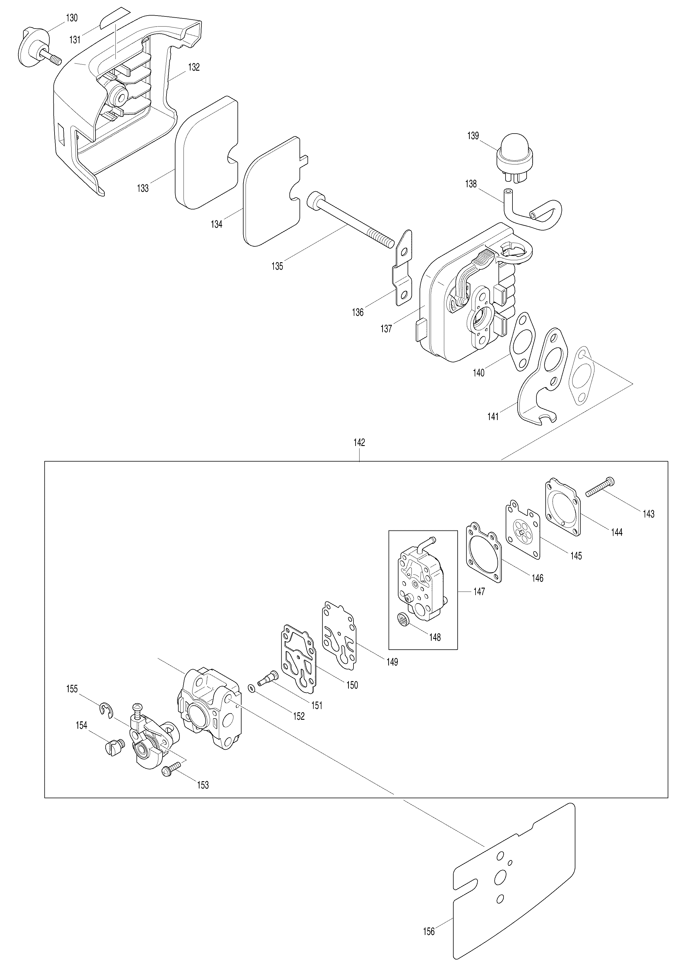 Makita HT2360D parts diagram, sheet 3