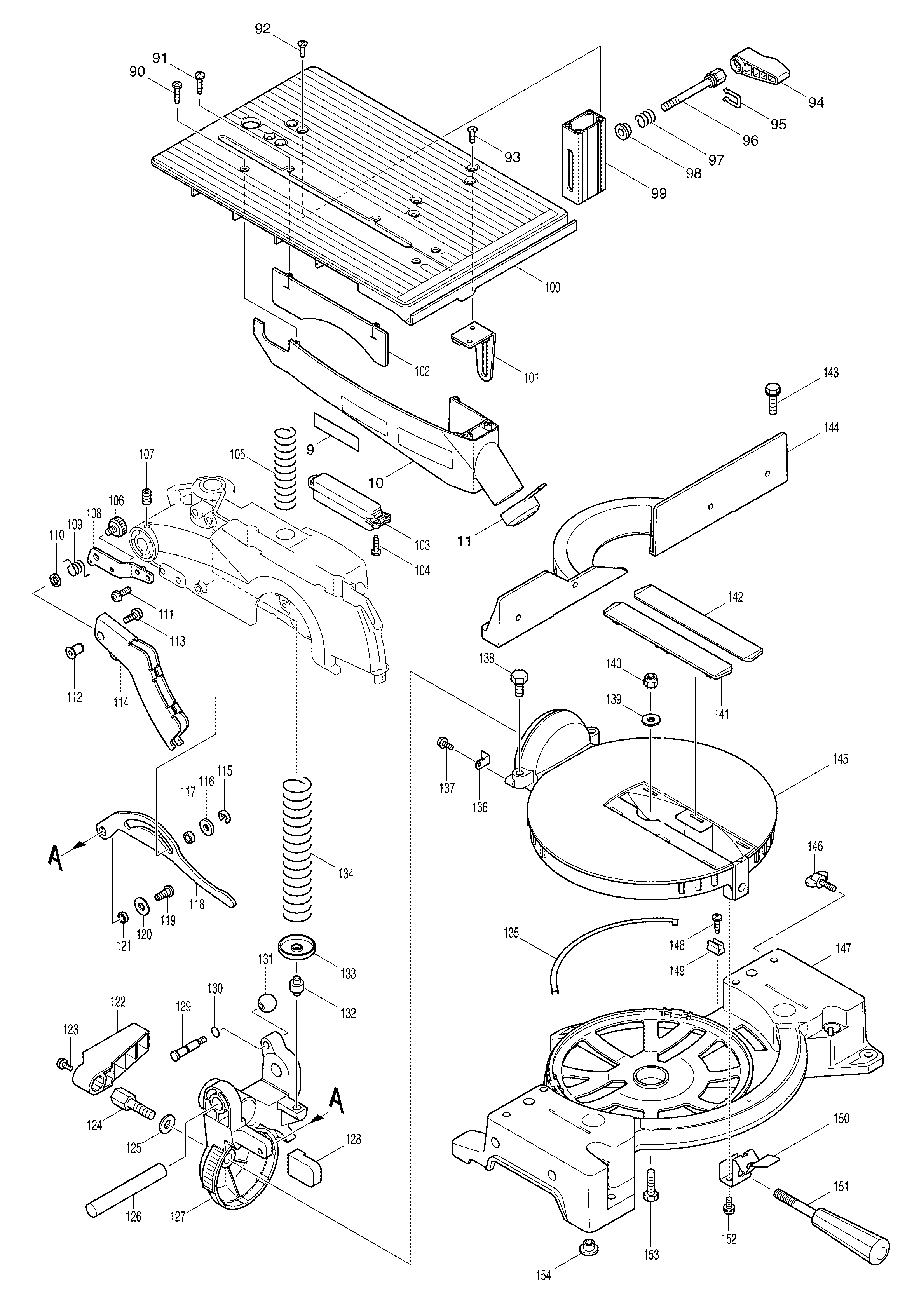Makita LH1040F parts diagram, sheet 2