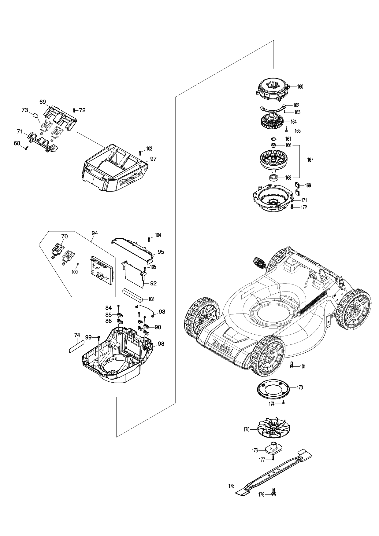 Makita LM002G parts diagram, sheet 2