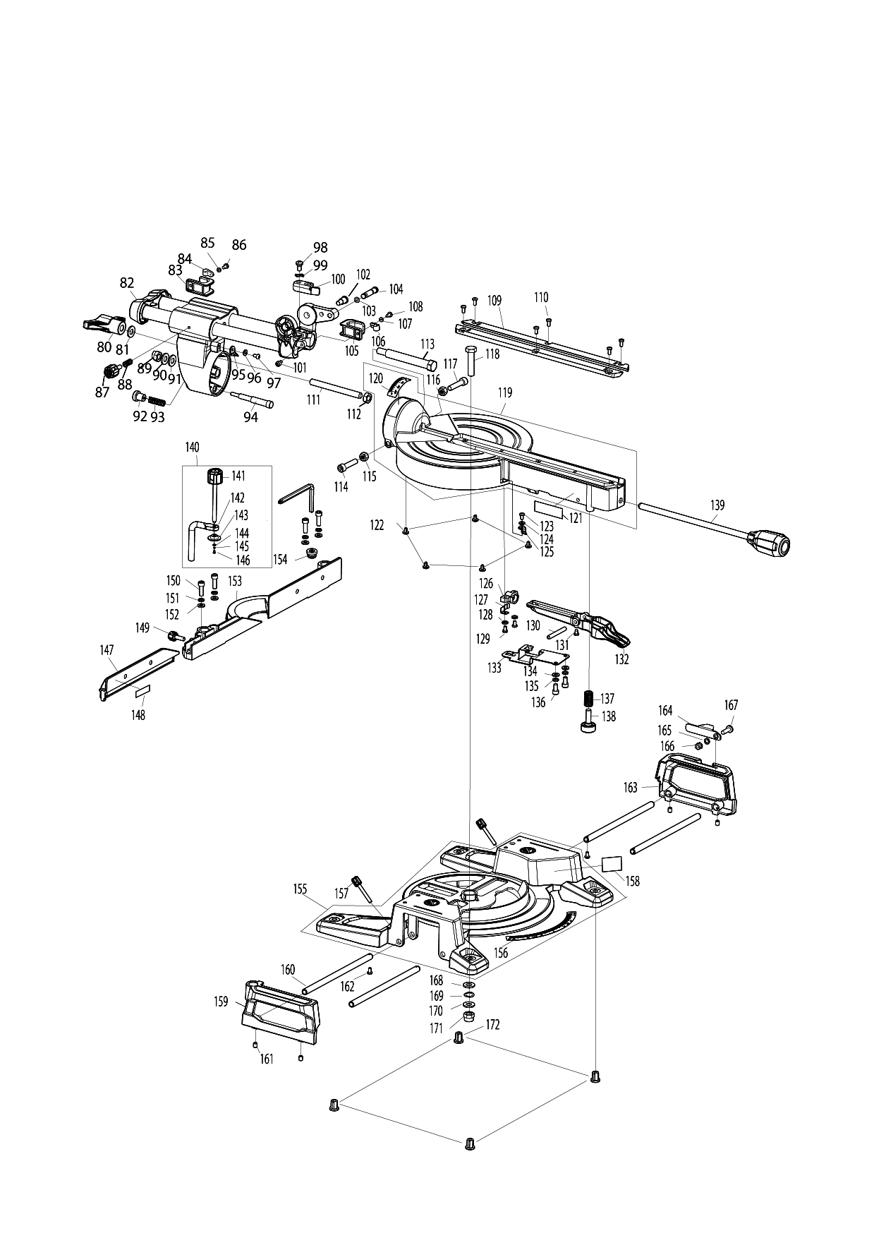 Makita LS0816F parts diagram, sheet 2