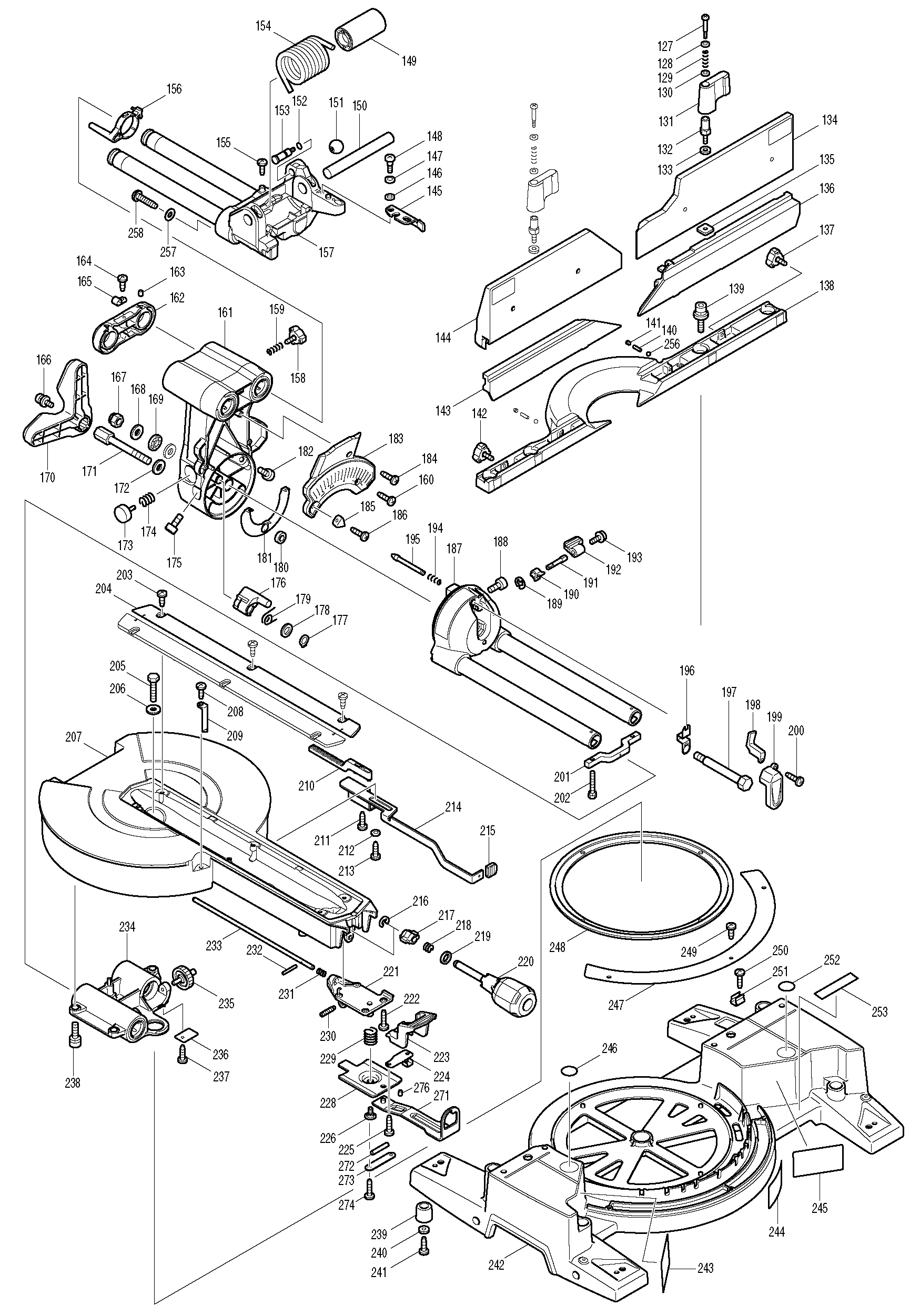 Makita LS1216 parts diagram, sheet 2