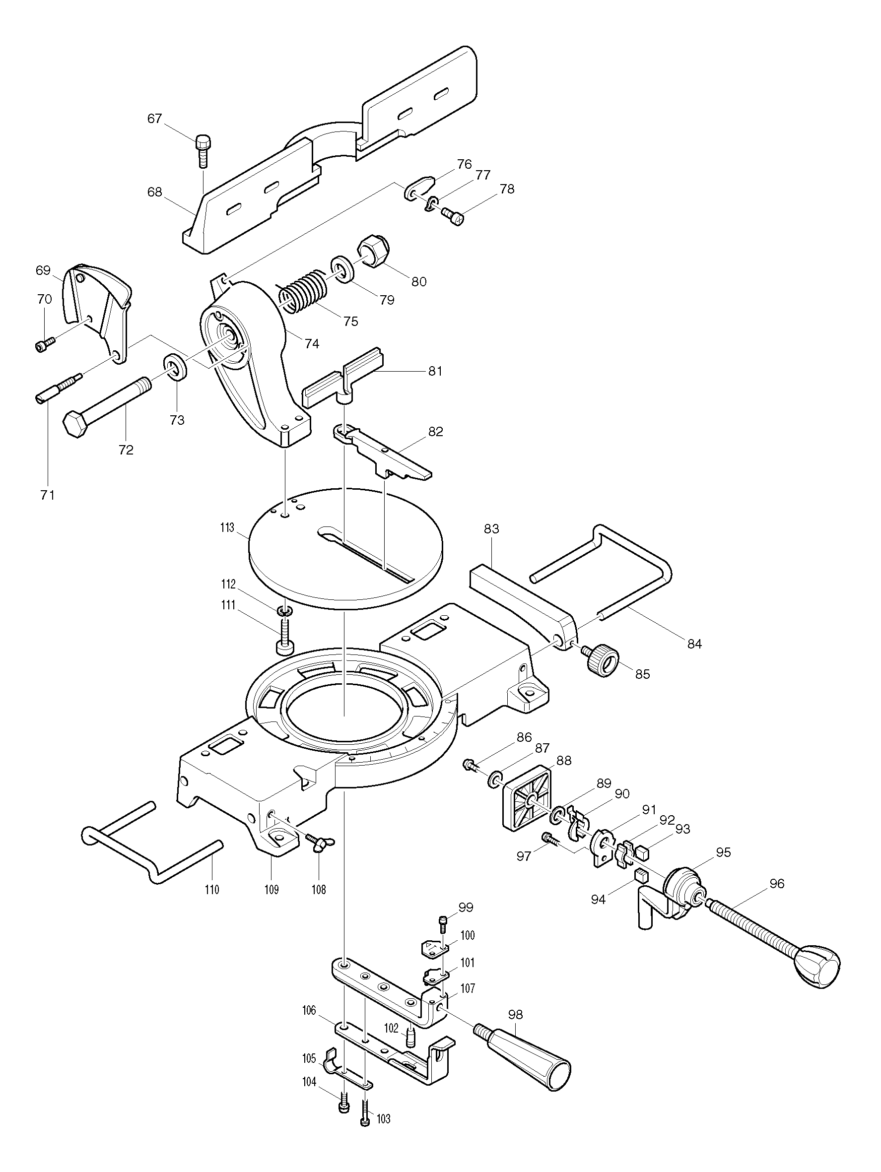 Makita LS1440 parts diagram, sheet 2