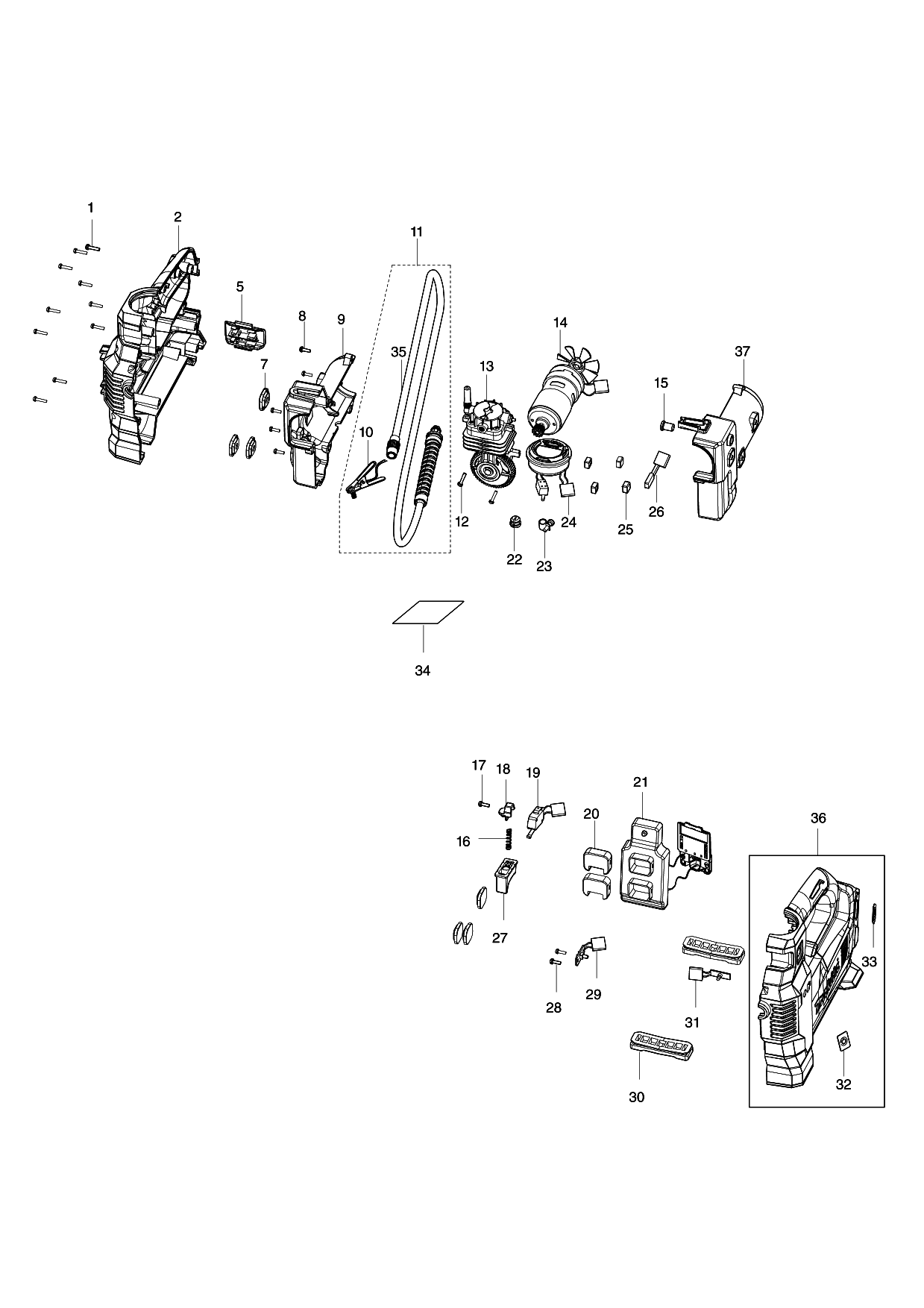 Makita MP001G parts diagram, sheet 1