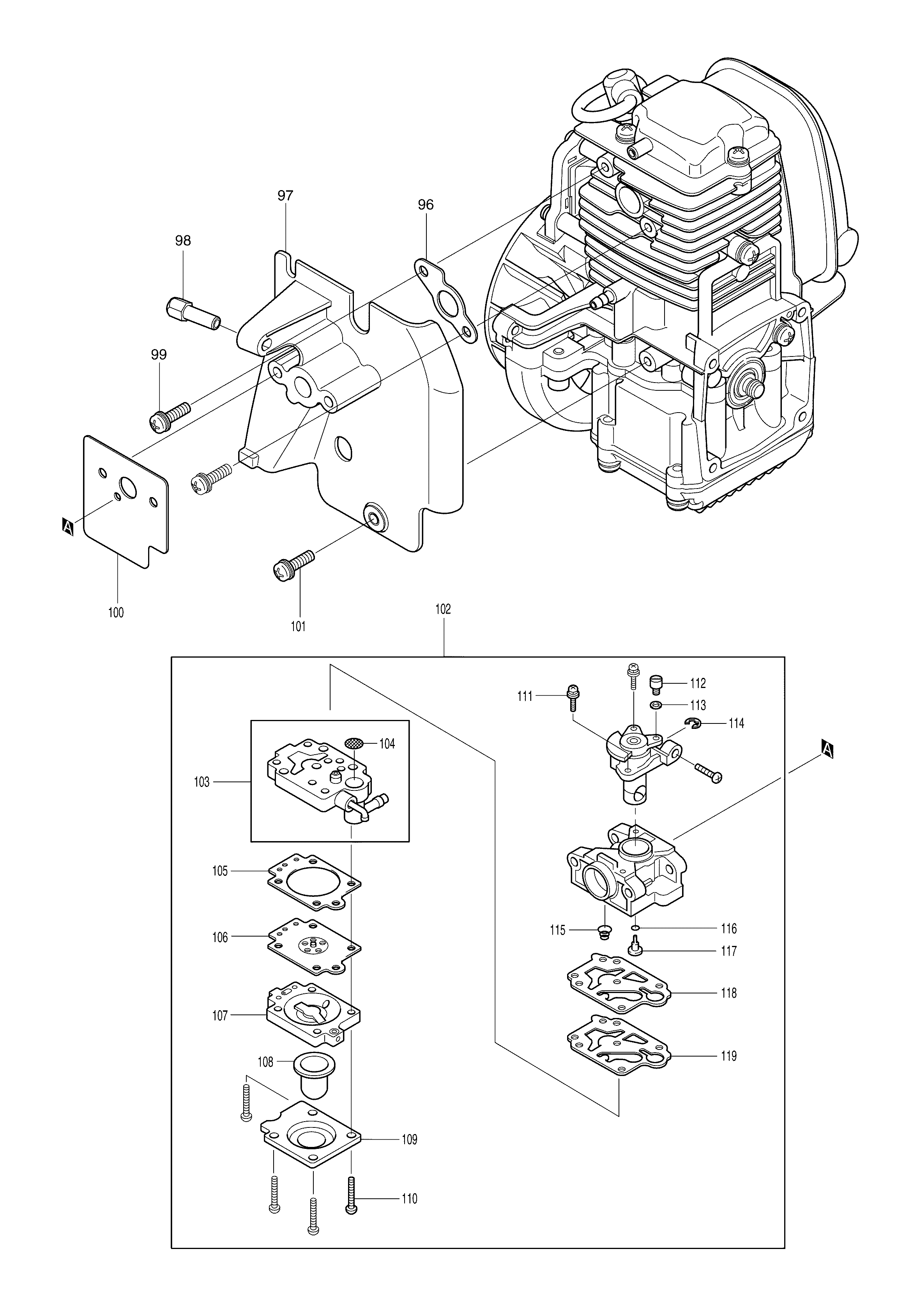 Makita PB2504 parts diagram, sheet 6