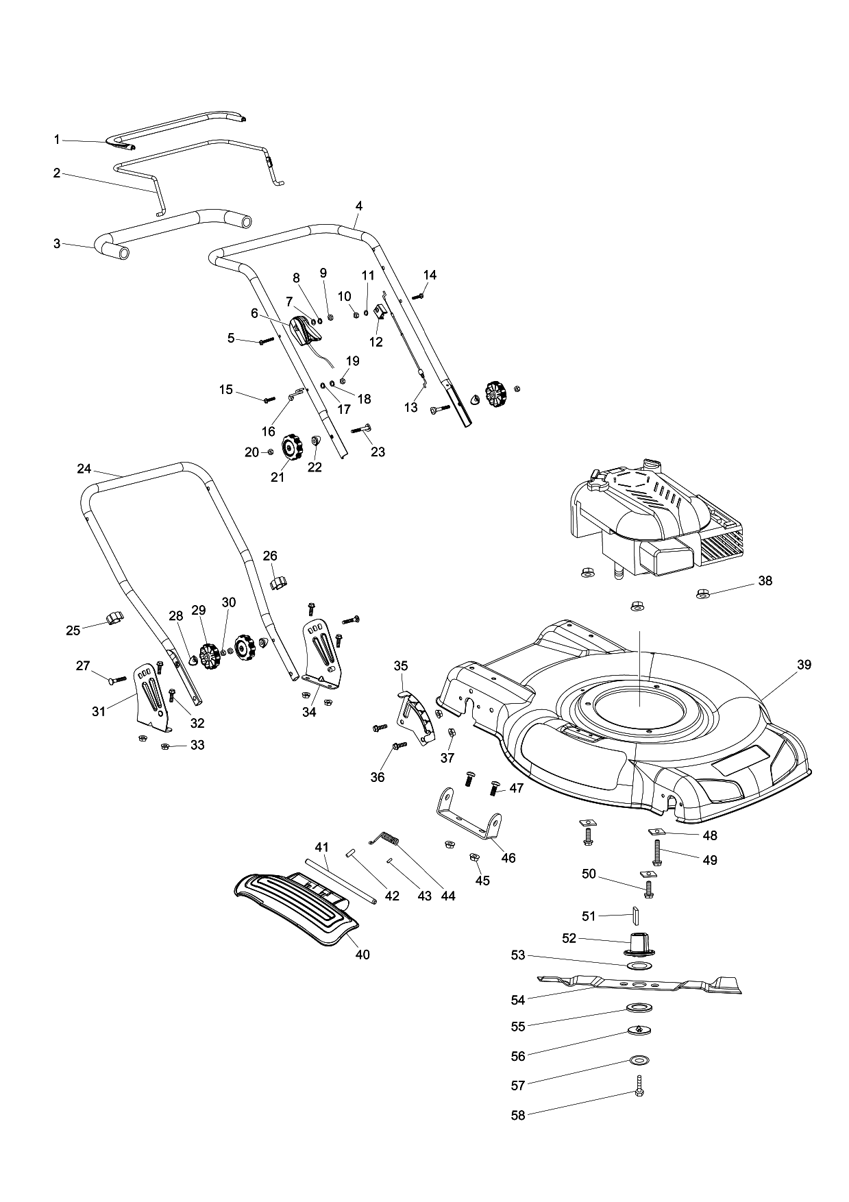 Makita PLM5120 parts diagram, sheet 1