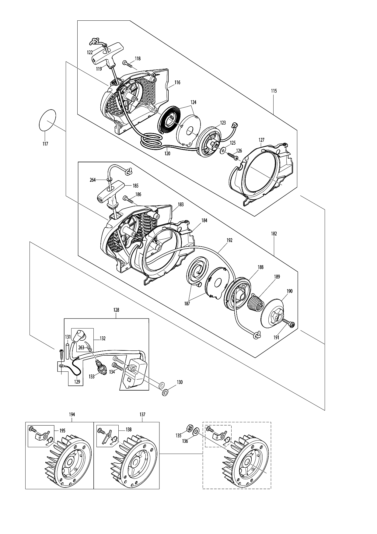 Makita PS-500 parts diagram, sheet 4