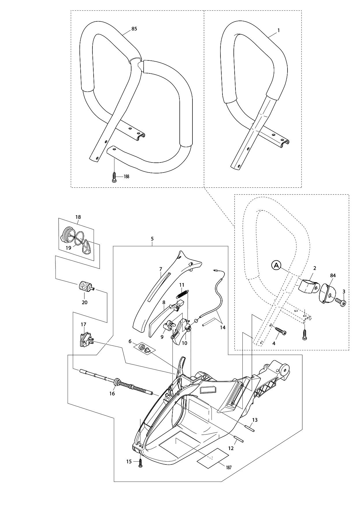 Makita PS-7300 parts diagram, sheet 1