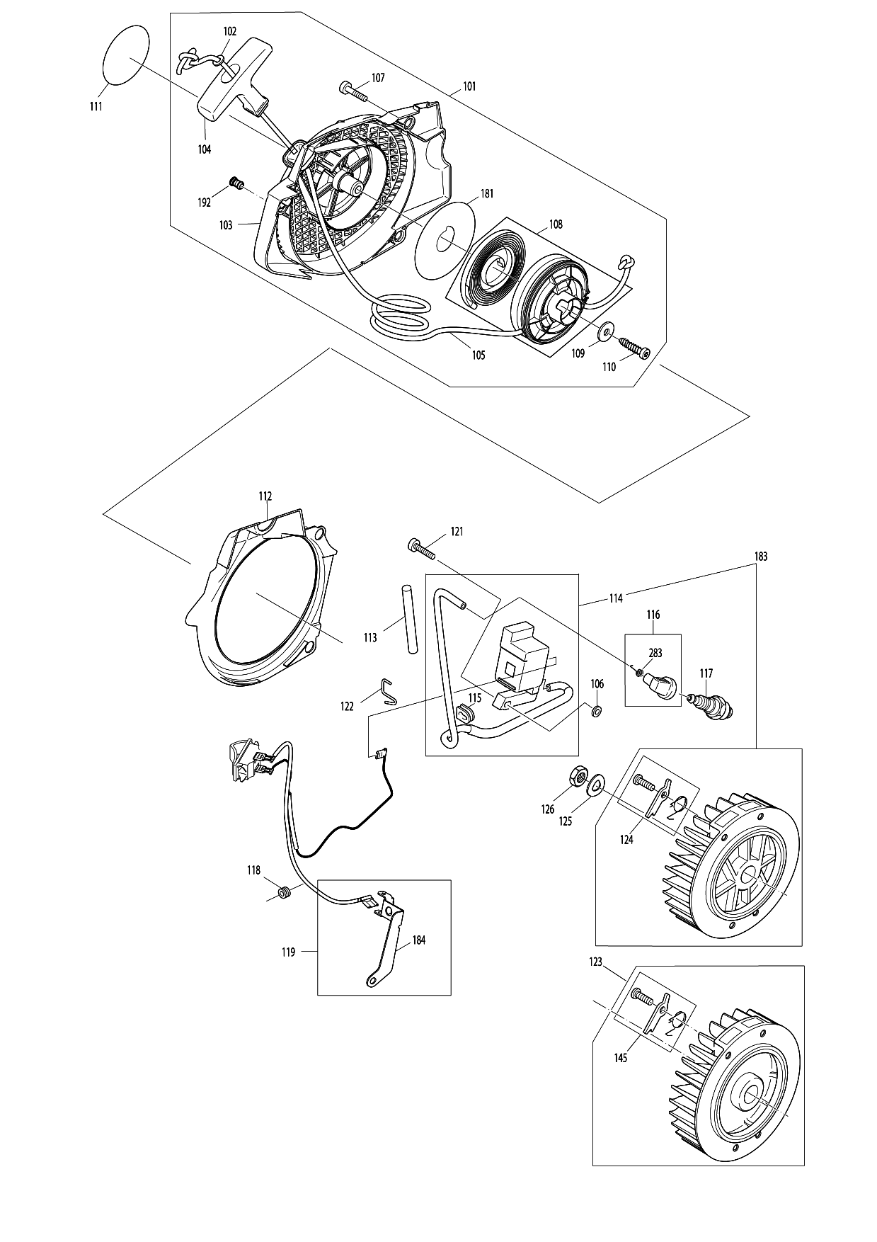 Makita PS-7300 parts diagram, sheet 4