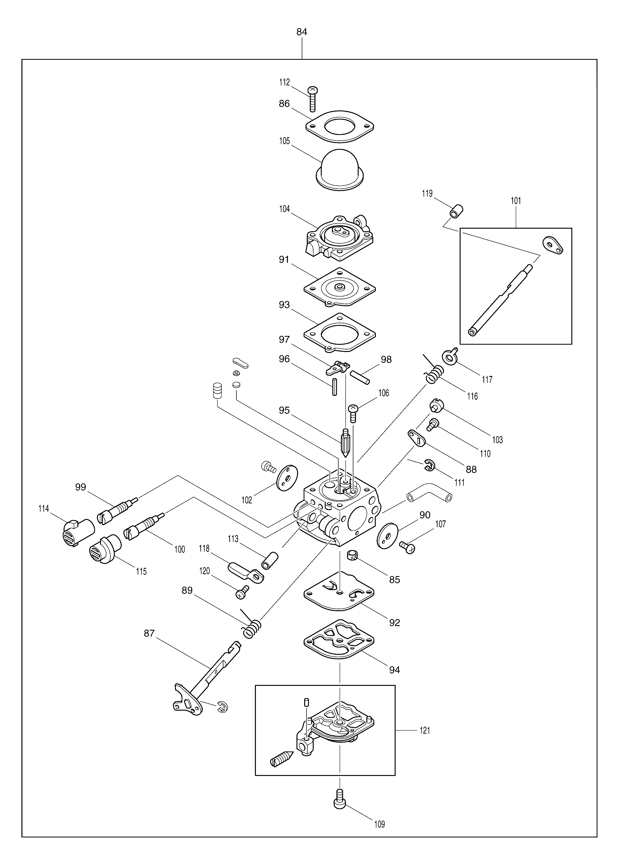 Makita RBL500 parts diagram, sheet 3