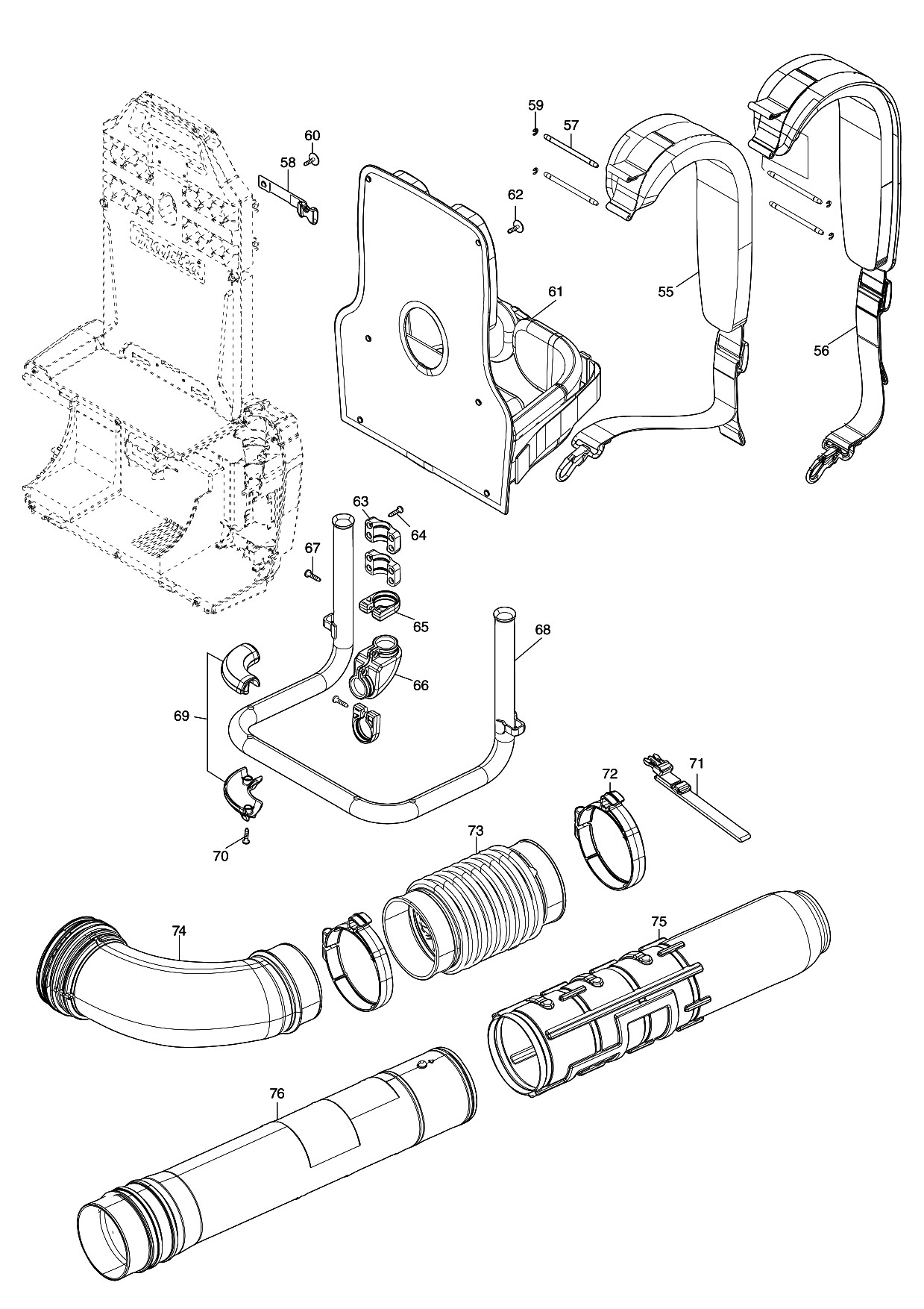 Makita UB002C parts diagram, sheet 2