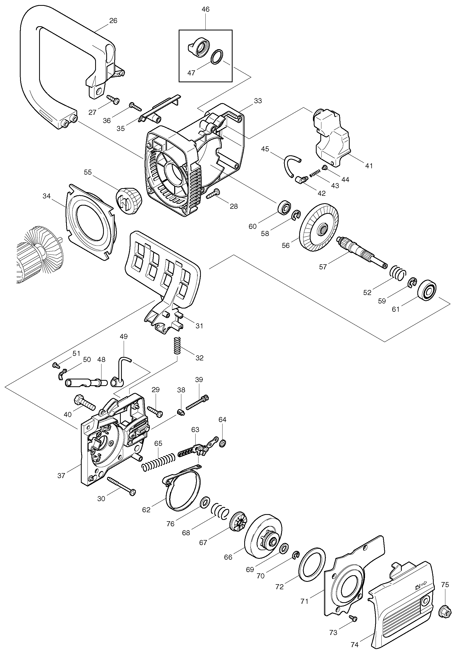 Makita UC3500A parts diagram, sheet 2